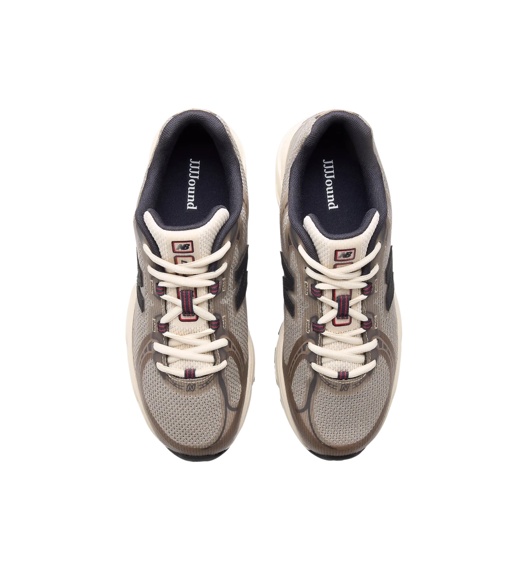 New Balance 740N JJJJound Mushroom top view at Stashed UAE