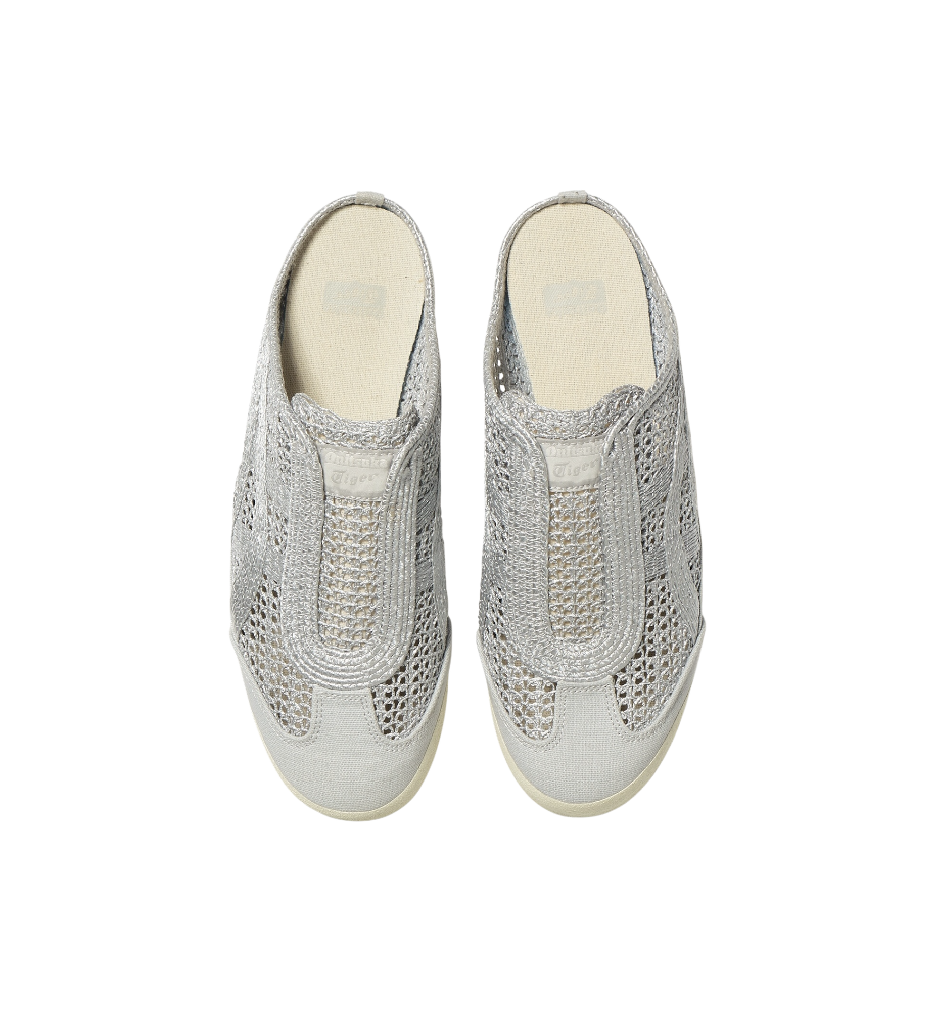 Onitsuka Tiger Mexico 66 Sabot Pure Silver top view at Stashed UAE