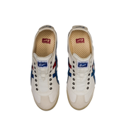 Onitsuka Tiger Mexico 66 Slip-On White Blue Red top view at Stashed UAE