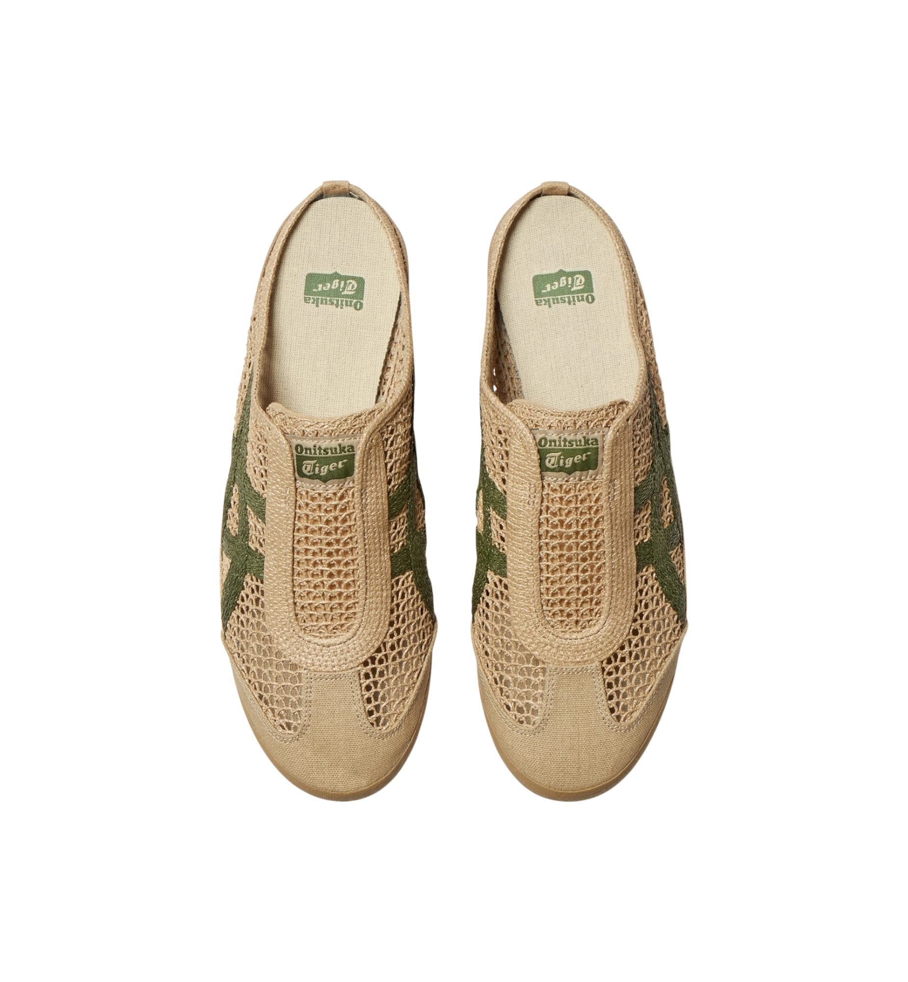 Onitsuka Tiger Mexico 66 Sabot Beige Green top view at Stashed UAE