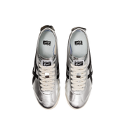 Onitsuka Tiger Mexico 66 Pure Silver Black top view at Stashed UAE
