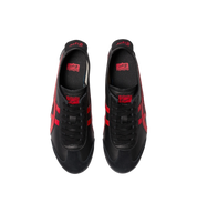 Onitsuka Tiger Mexico 66 Black Classic Red top view at Stashed UAE
