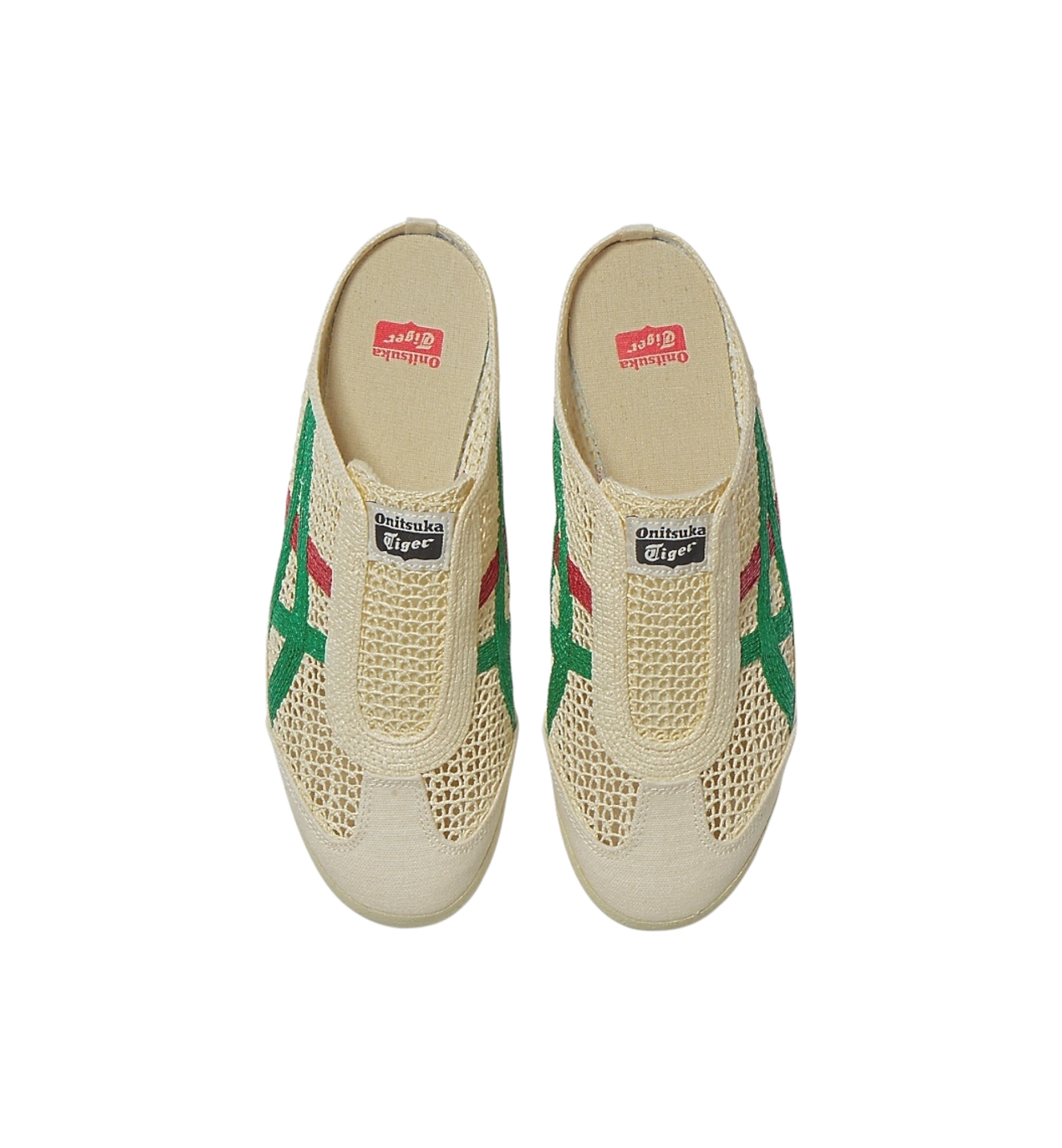 Onitsuka Tiger Mexico 66 Sabot Cream Kale top view at Stashed UAE