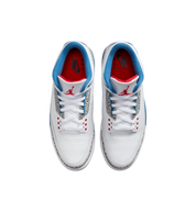Air Jordan 3 Retro True Blue 2026 top view at Stashed UAE