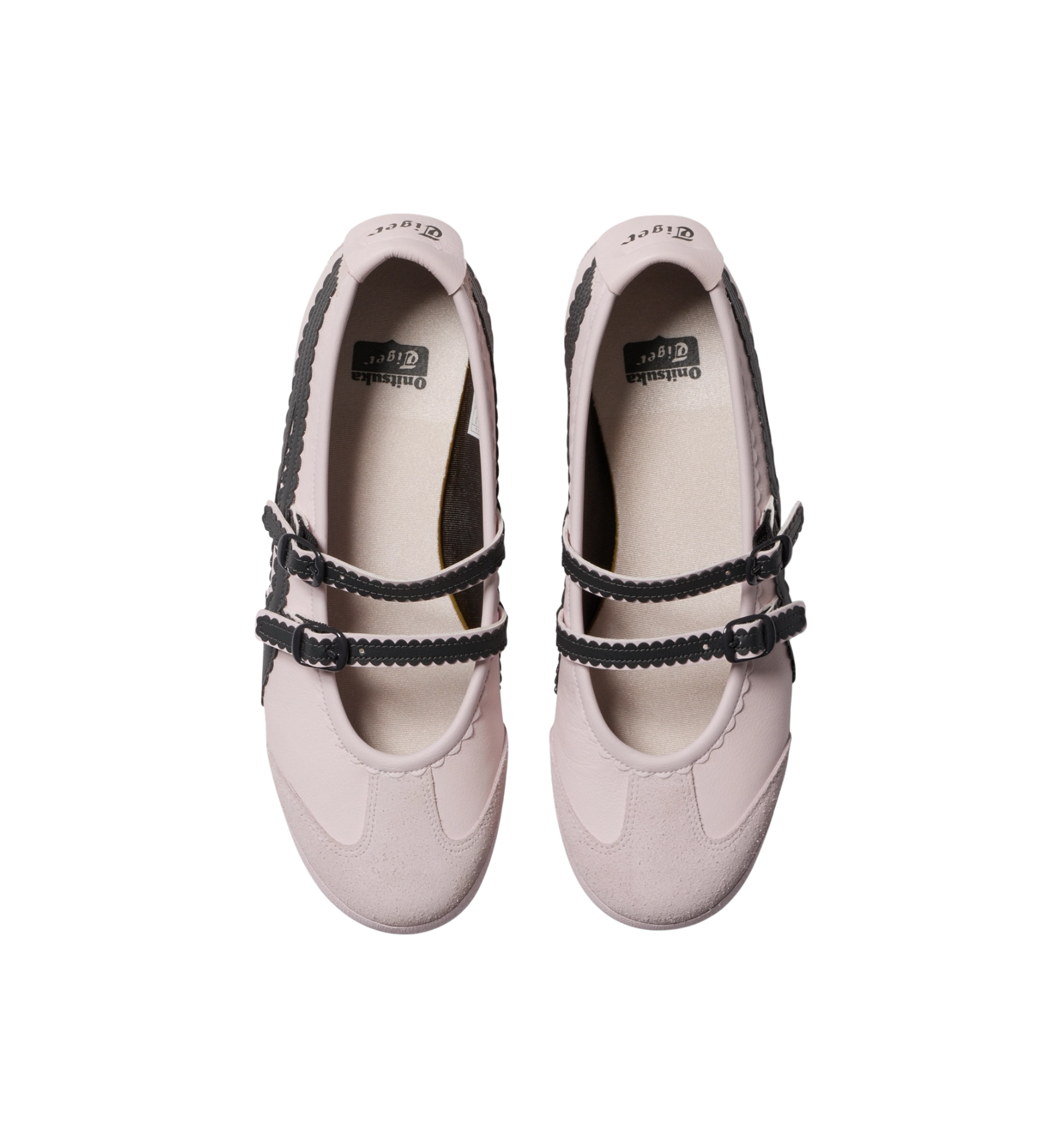 Onitsuka Tiger Mexico 66 TGRS Crystal Pink Graphite Grey Women's top view at Stashed UAE