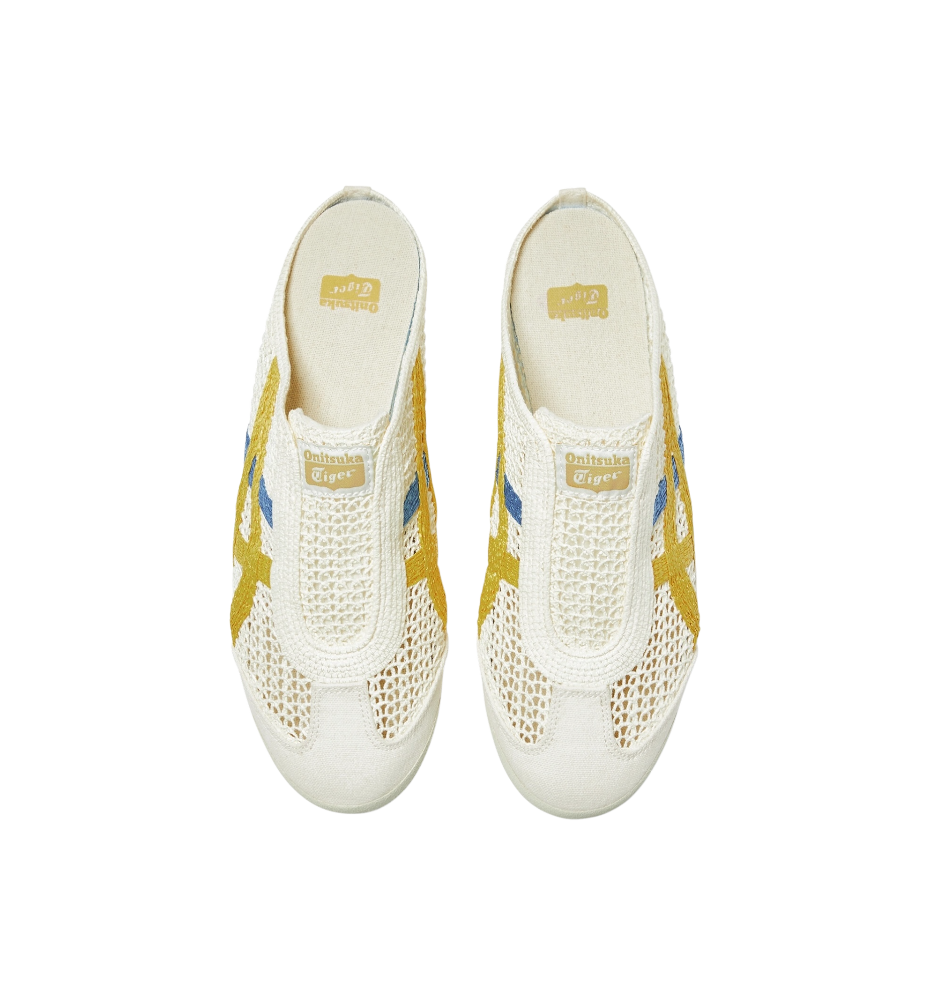 Onitsuka Tiger Mexico 66 Sabot Cream Mustard top view at Stashed UAE