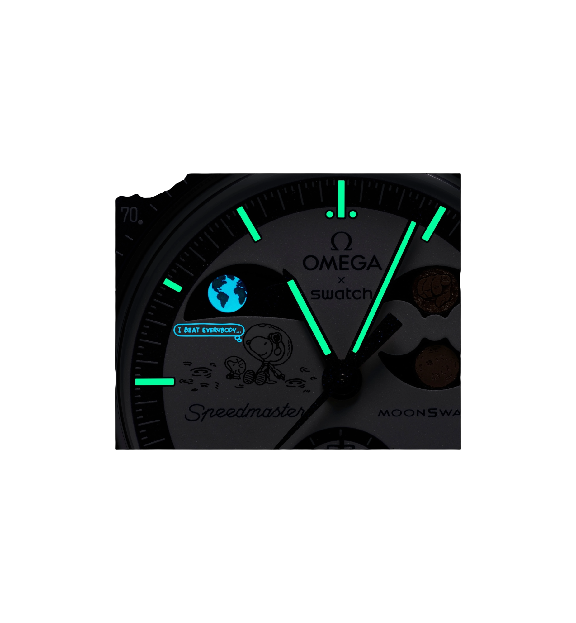 Swatch x Omega Bioceramic Moonswatch Mission To Earthphase Moonshine Snoopy Gold "Hunter's Moon"