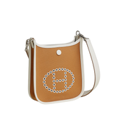 Hermes Neo Evelyne 16 Palladium Hardware Bag "Dune/Etoupe/Gris Pale"