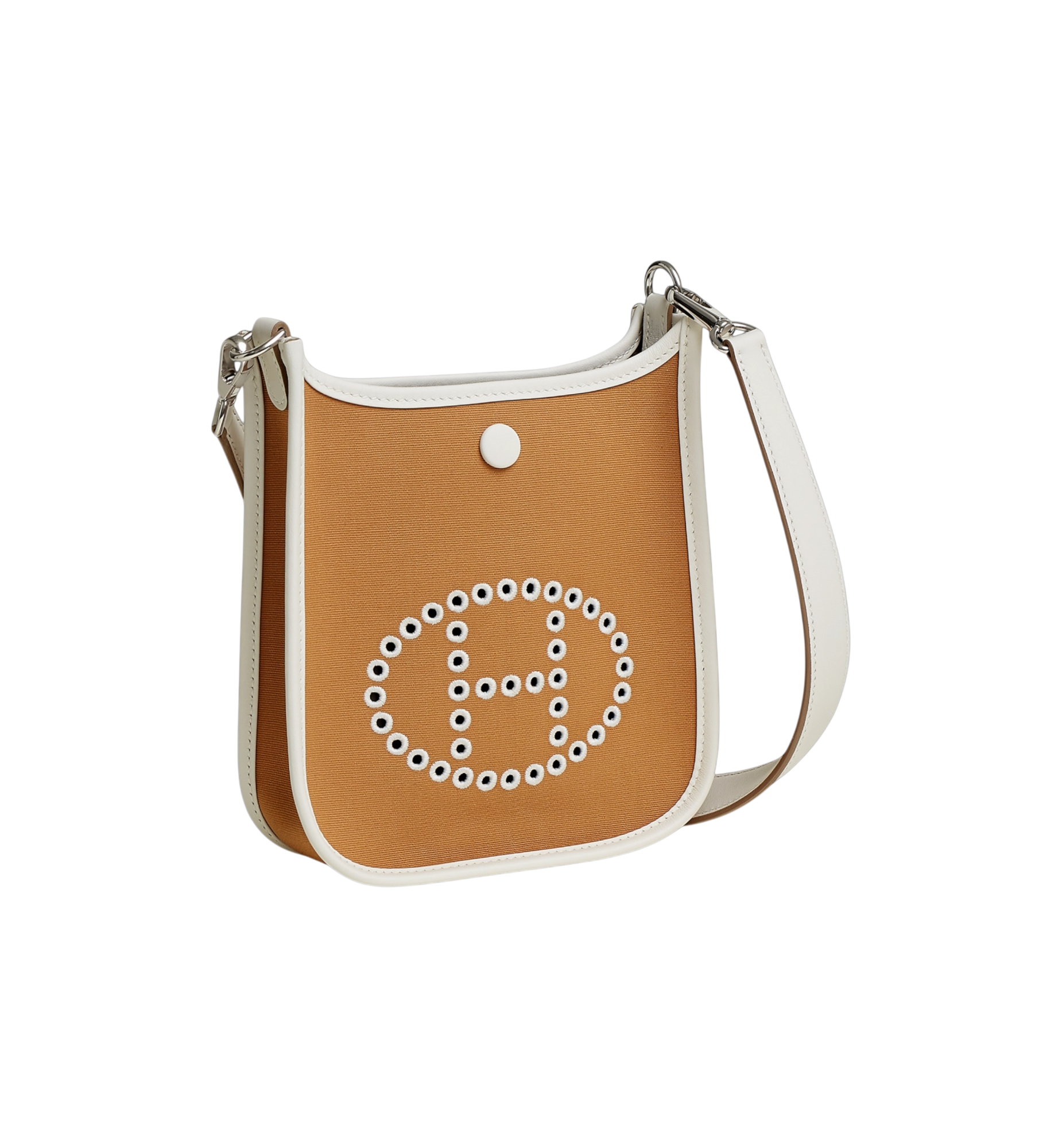 Hermes Neo Evelyne 16 Palladium Hardware Bag "Dune/Etoupe/Gris Pale"