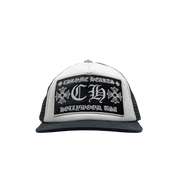 Chrome Hearts CH Hollywood Trucker Hat "Black/White"