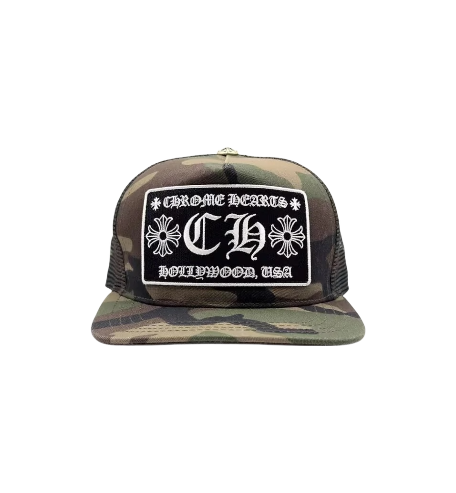 Chrome Hearts CH Hollywood Trucker Hat "Camo" (Kids)