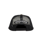 Chrome Hearts Triple Cross Trucker Hat "Black/White"
