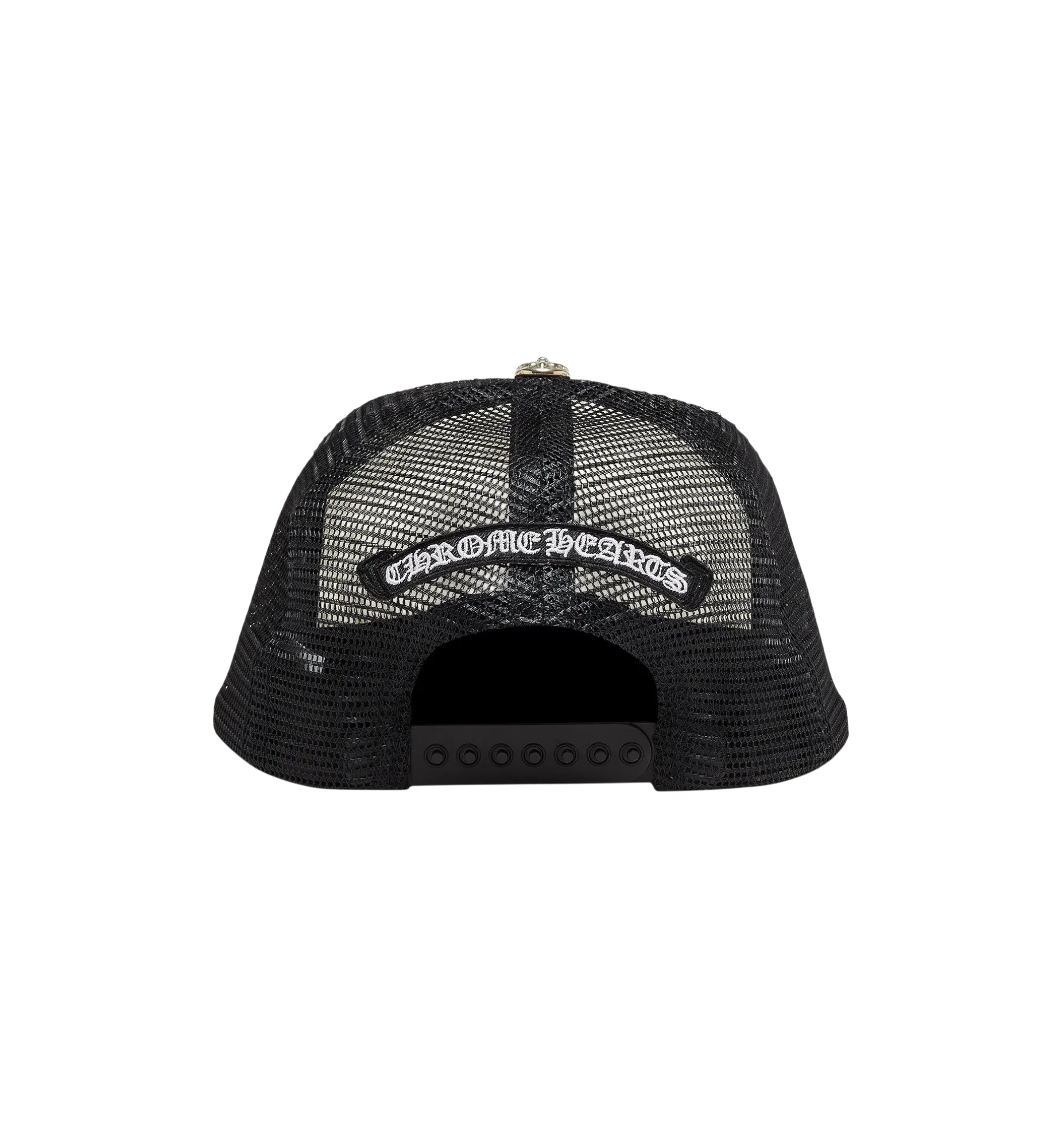 Chrome Hearts Triple Cross Trucker Hat "Black/White"