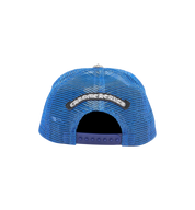 Chrome Hearts Multicolor Cross Trucker Hat "Blue/White"