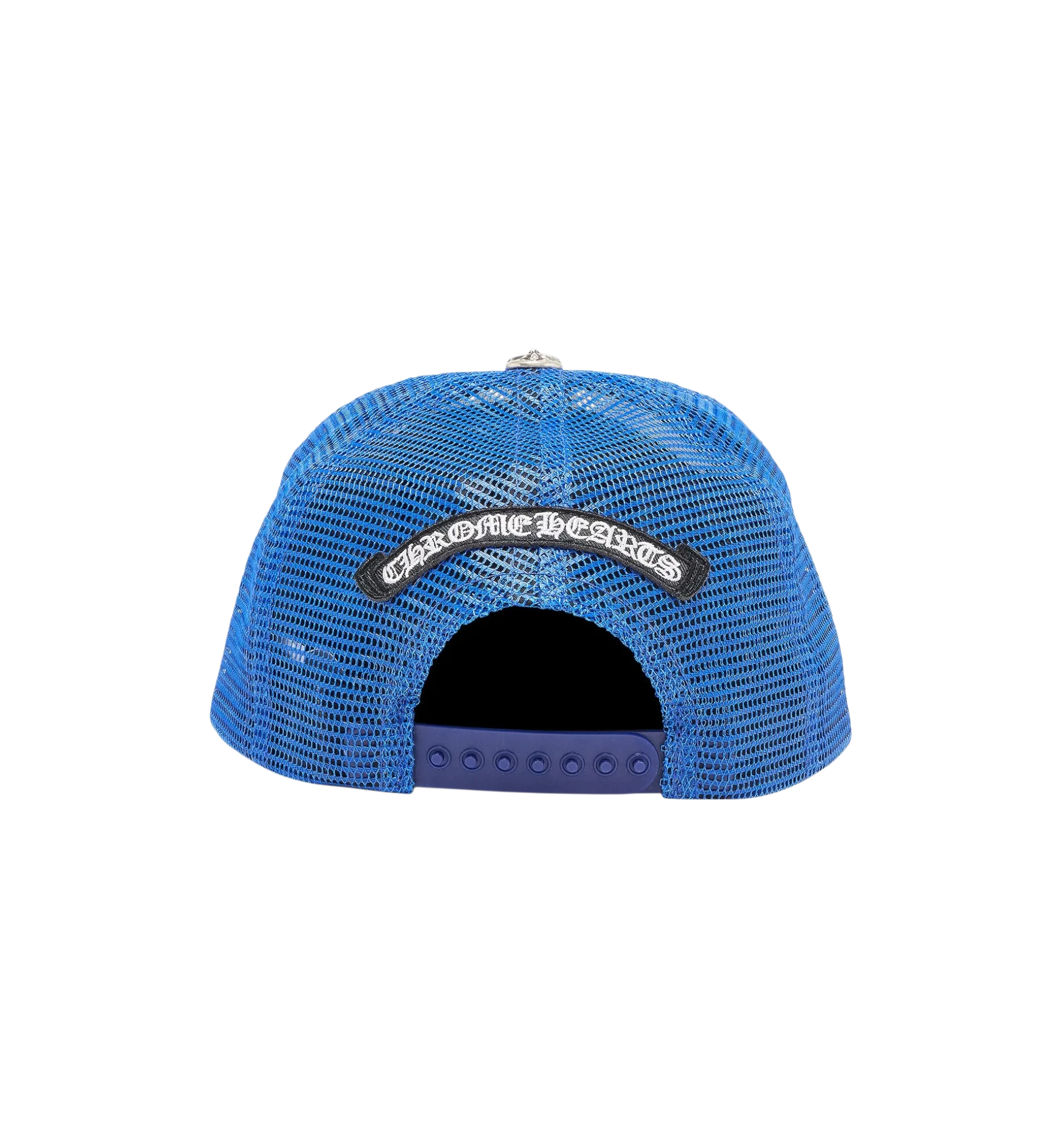 Chrome Hearts Multicolor Cross Trucker Hat "Blue/White"