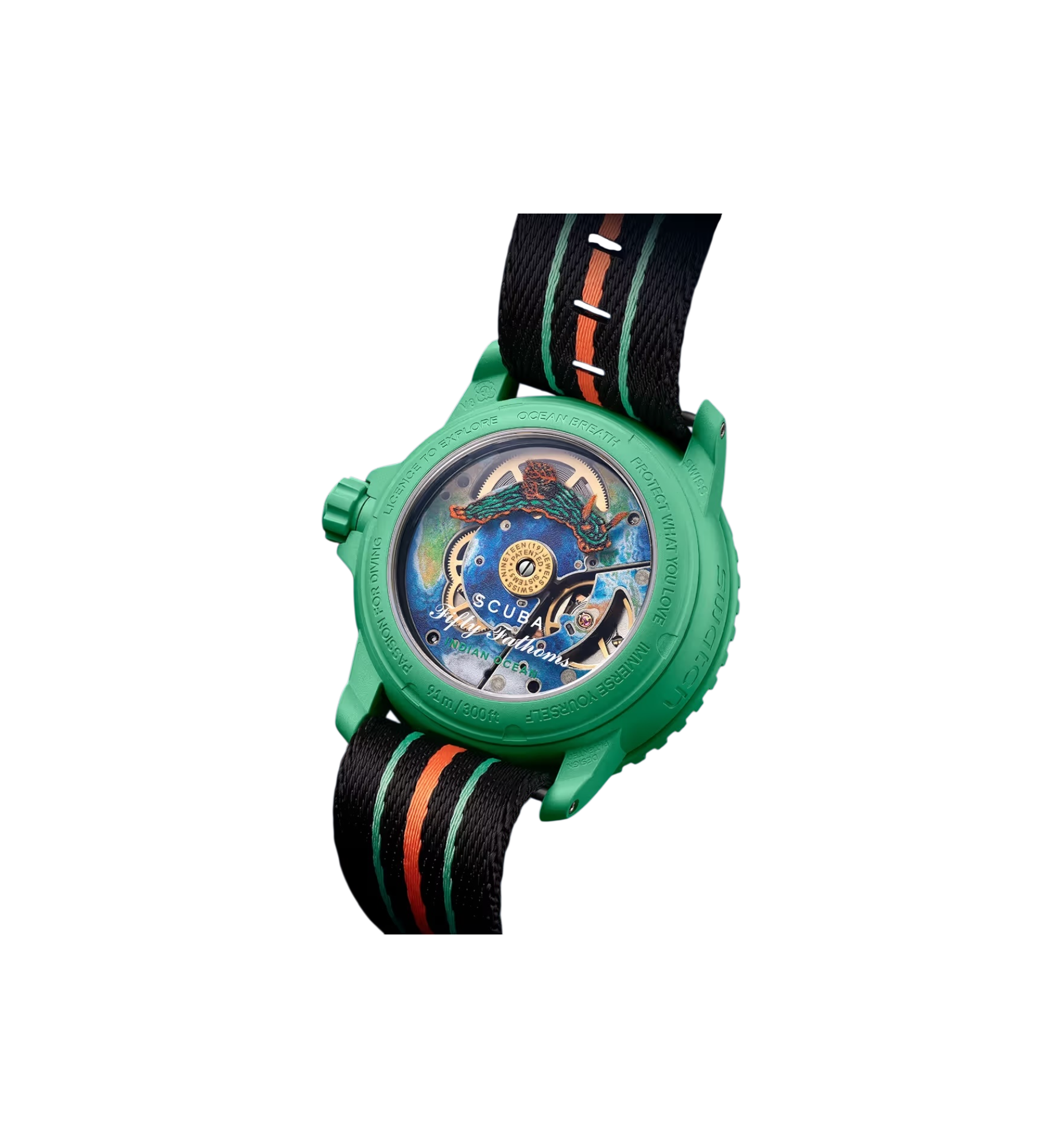 Swatch x Blancpain Bioceramic Scuba Fifty Fathoms "Indian Ocean"
