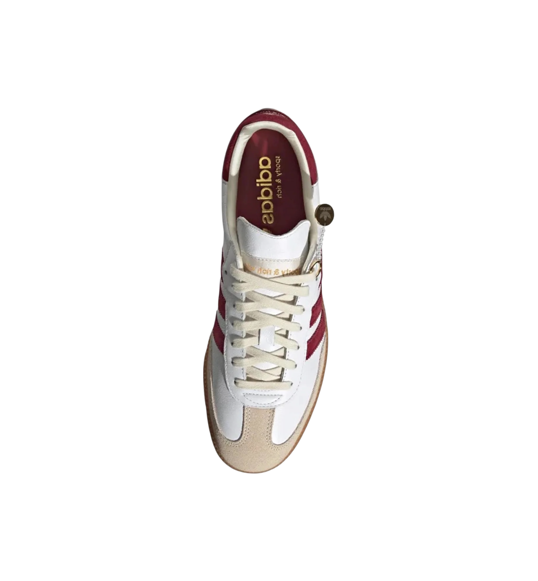Adidas Samba "Sporty & Rich White Collegiate Burgundy"