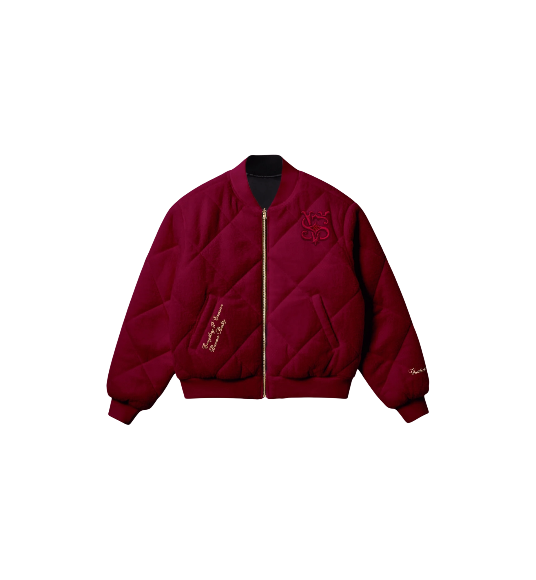 Street Visionaries Visionaire - Reversible Bomber Jacket "Noir Black/Imperial Wine"