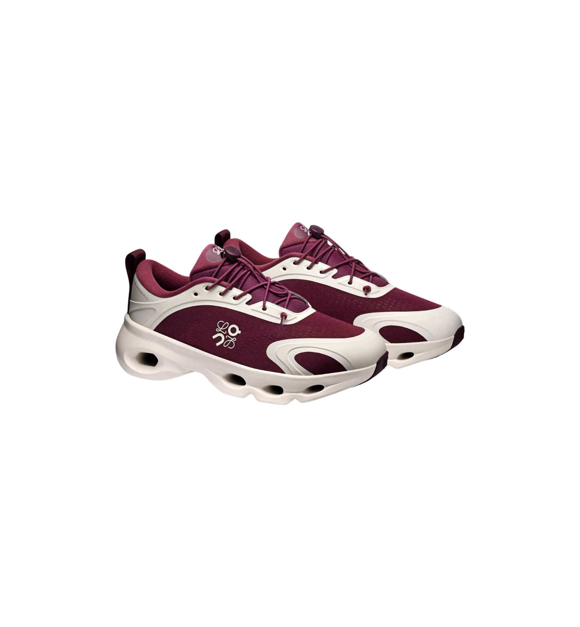On Running Cloudsolo "LOEWE Burgundy/Eggshell"