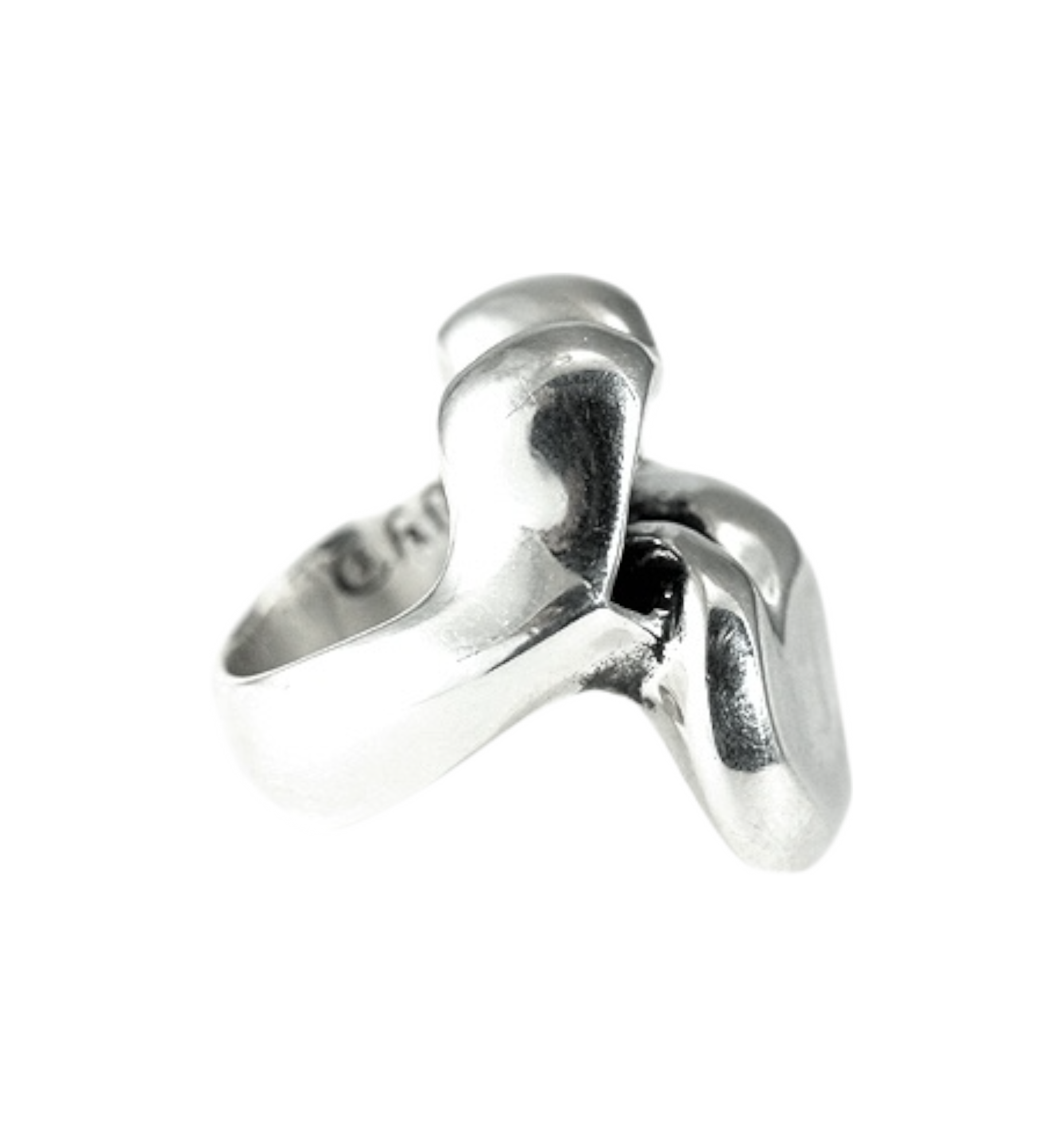 Chrome Hearts Rolling Stone Ring "Silver"