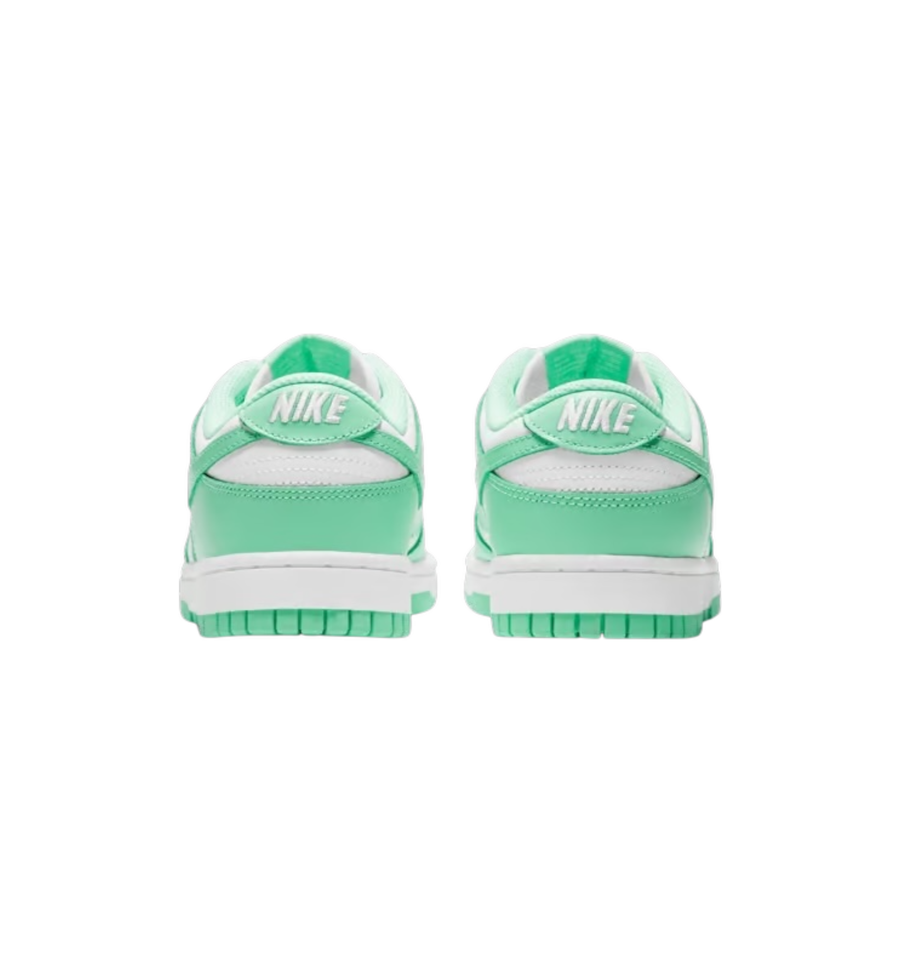 Nike Dunk Low Green Glow heel view at Stashed UAE