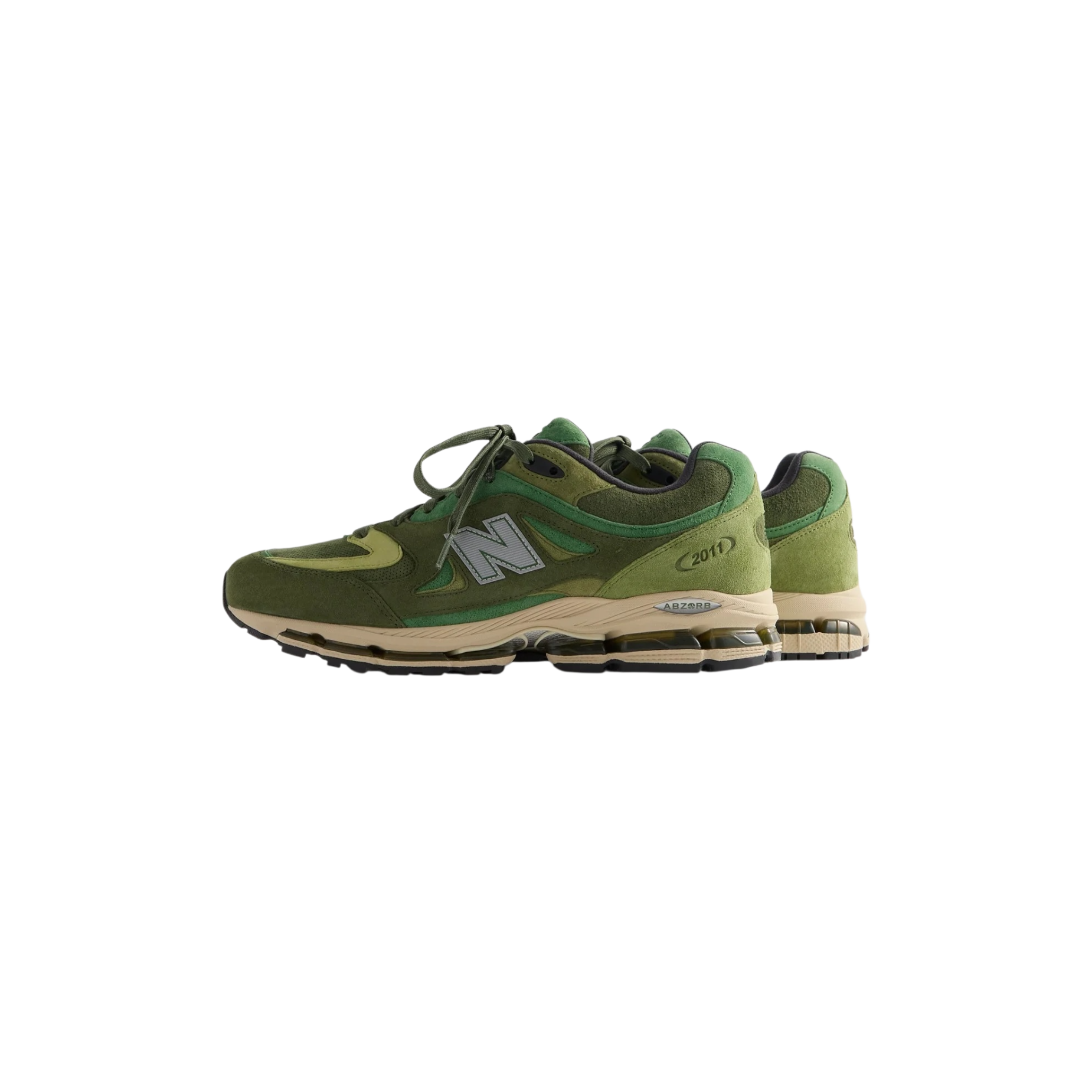 New Balance 2011 Kith Leaf Green side view at Stashed UAE