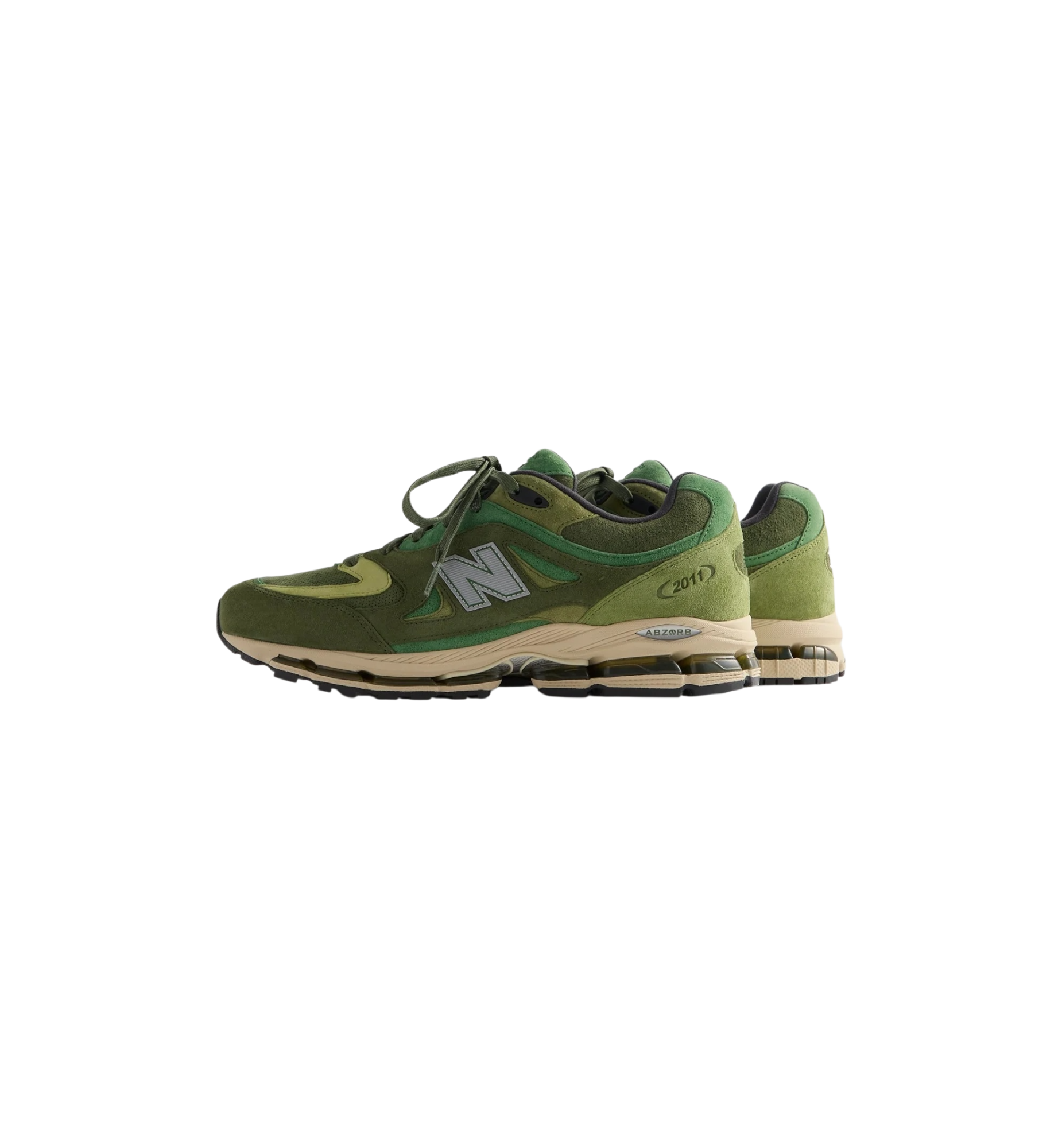 New Balance 2011 Kith Leaf Green side view at Stashed UAE