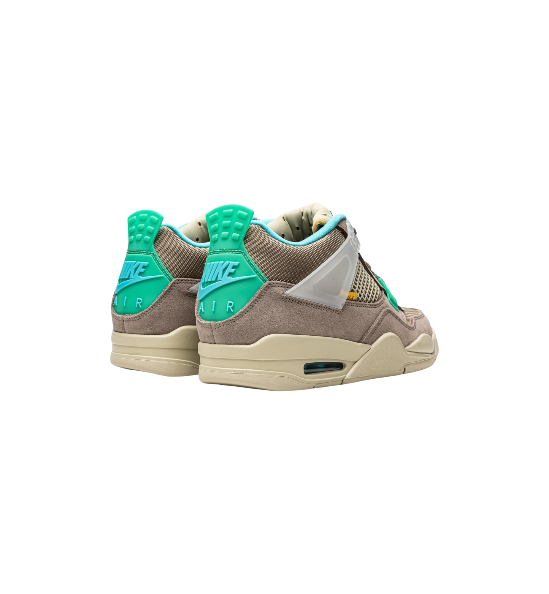 Air Jordan 4 Retro SP 30th Anniversary Union Taupe Haze heel view at Stashed UAE