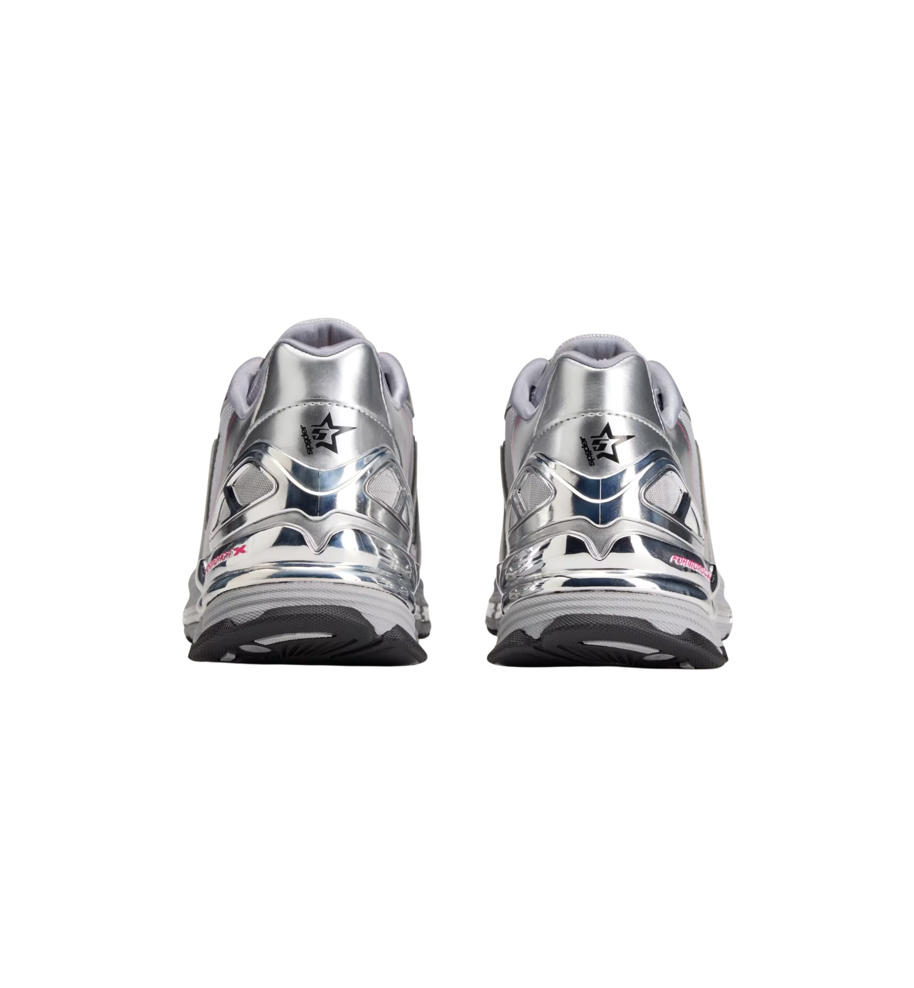 Adidas F50 Formotion Sp5der Silver Metallic heel view at Stashed UAE