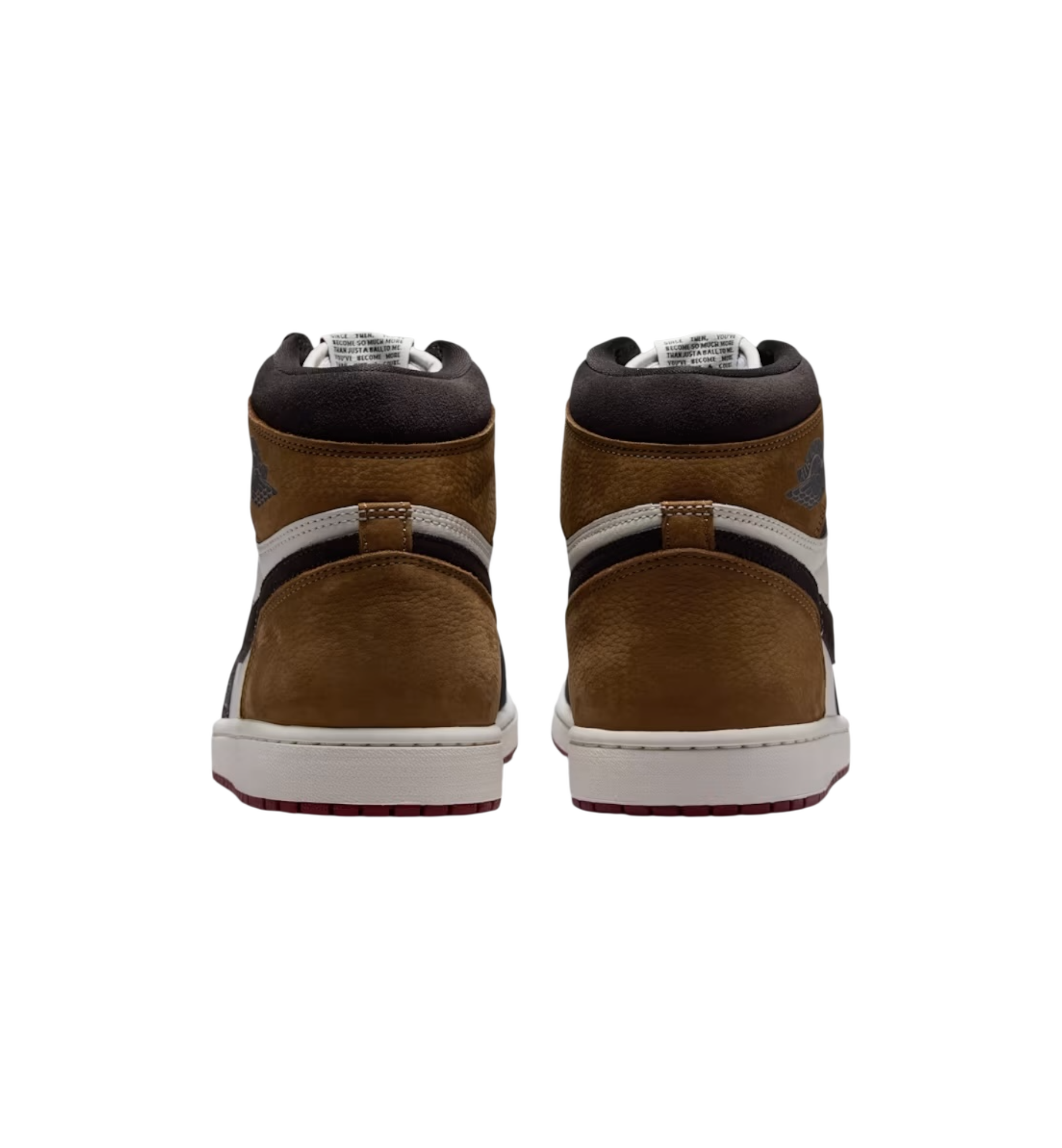 Air Jordan 1 Retro High OG Love Letter heel view at Stashed UAE