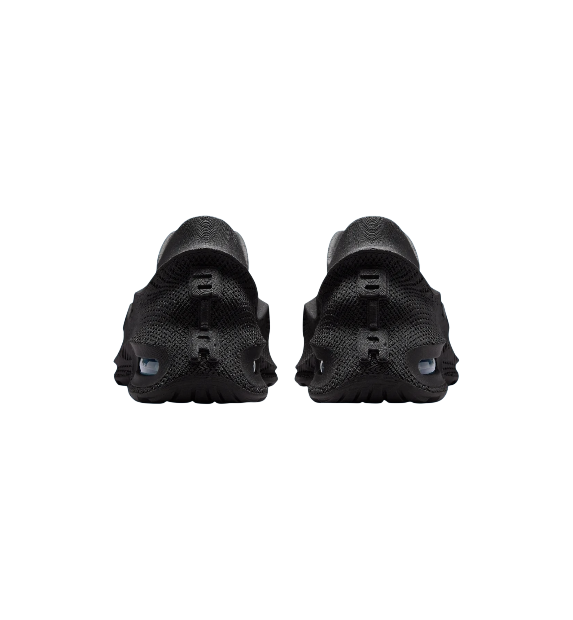 Nike Air Max 1000.2 Black Glacier Blue heel view at Stashed UAE