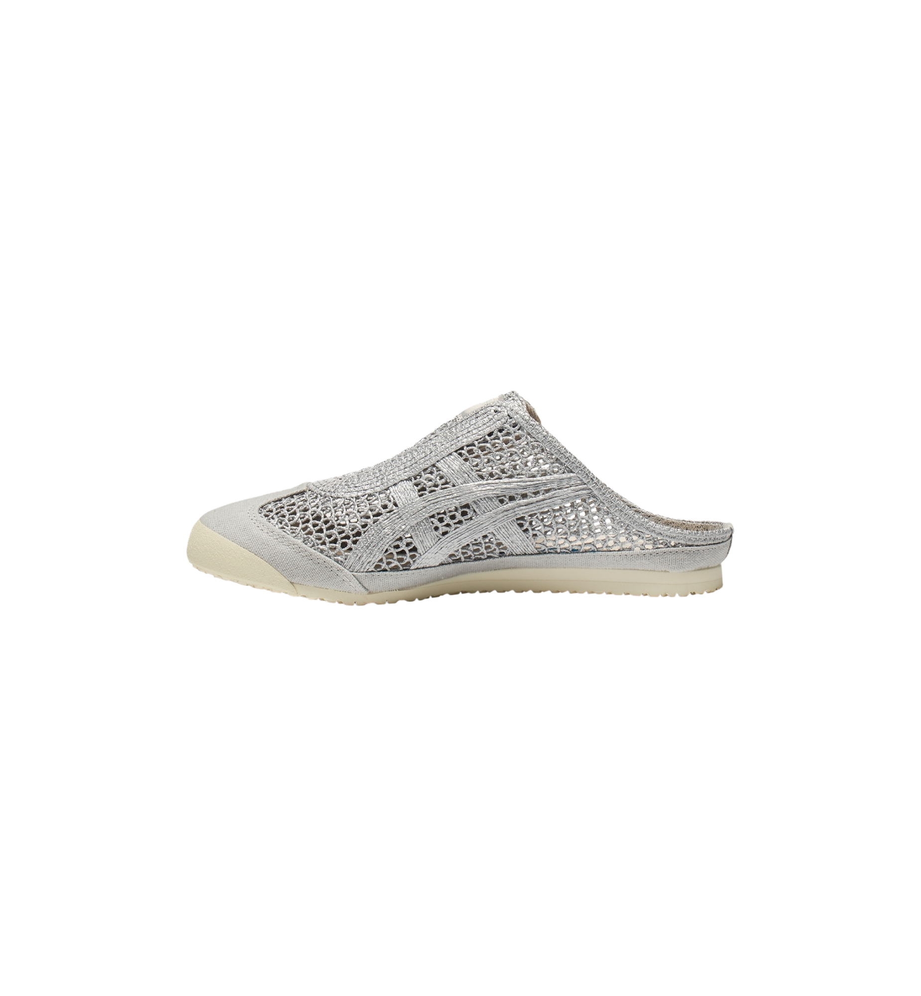 Onitsuka Tiger Mexico 66 Sabot Pure Silver side view at Stashed UAE