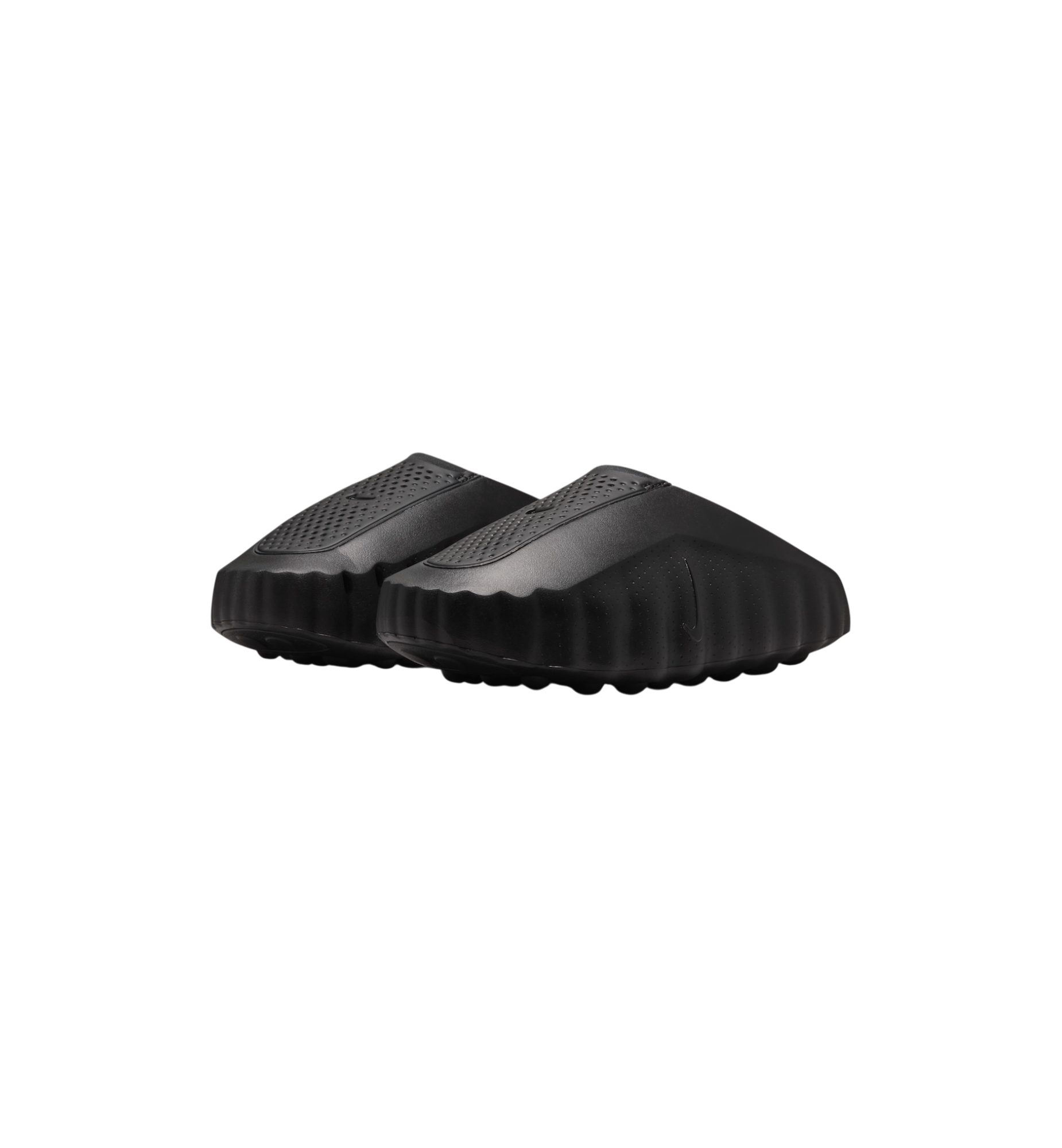Nike Mind 001 Slide Triple Black pair at Stashed UAE