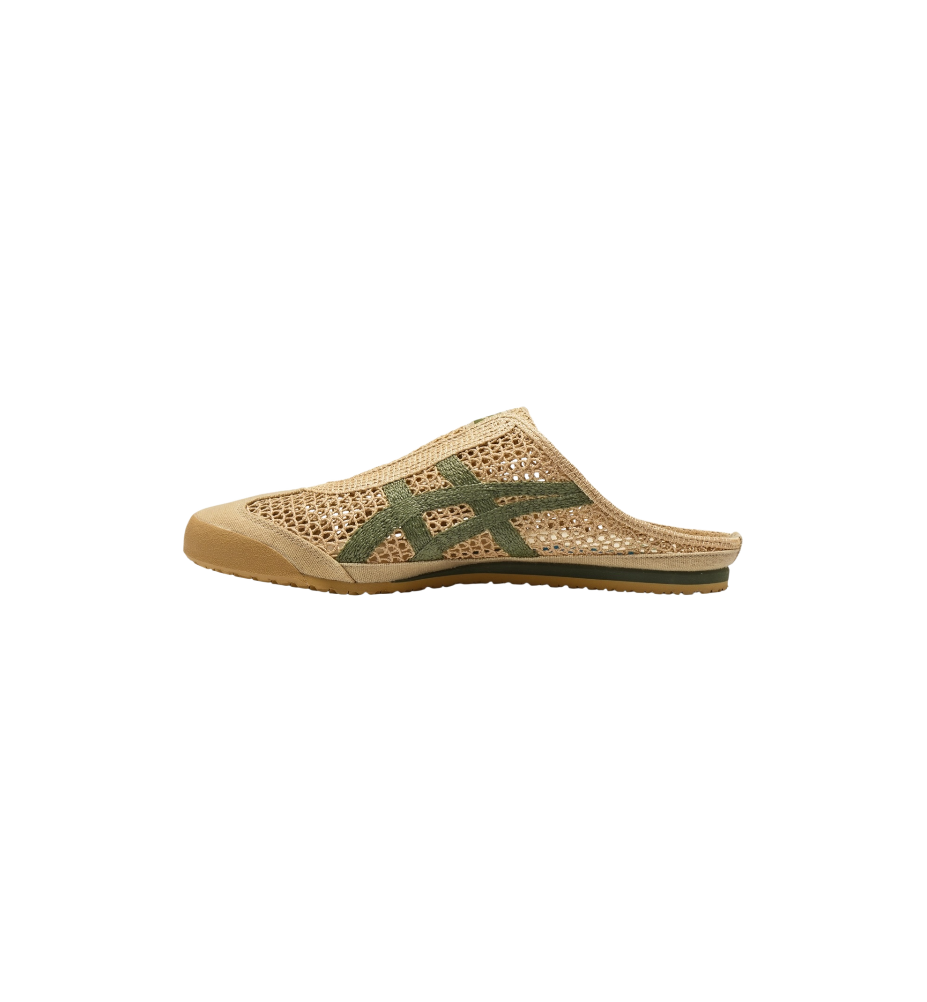 Onitsuka Tiger Mexico 66 Sabot Beige Green side view at Stashed UAE