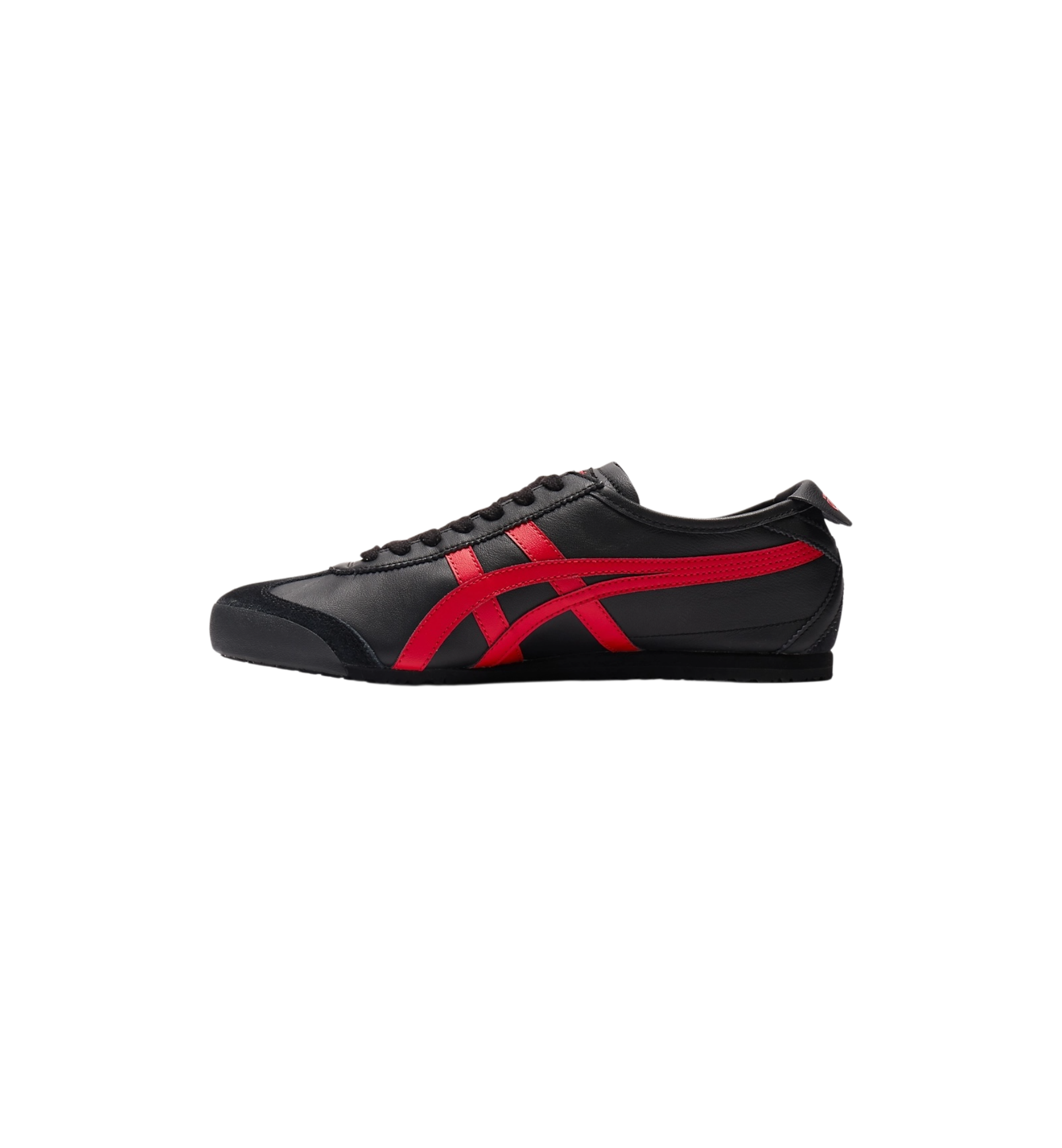 Onitsuka Tiger Mexico 66 Black Classic Red side view at Stashed UAE