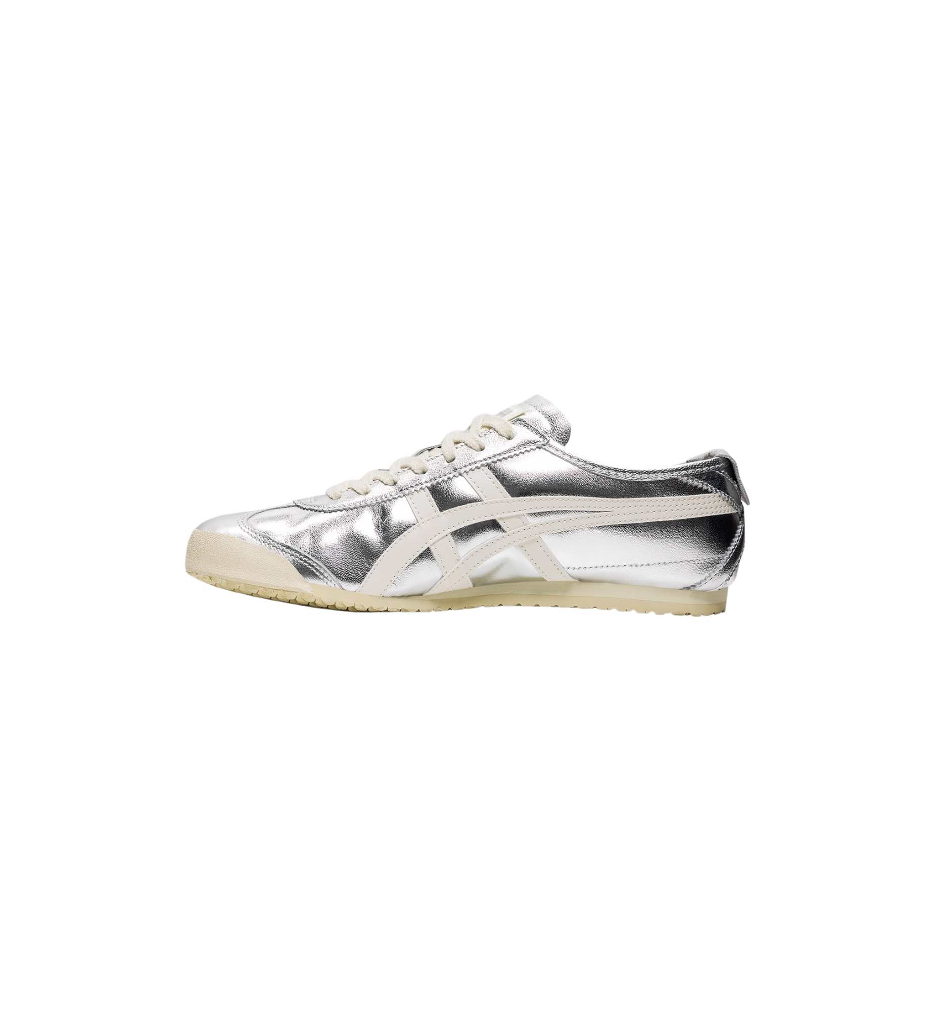 Onitsuka Tiger Mexico 66 Silver Off White side view at Stashed UAE