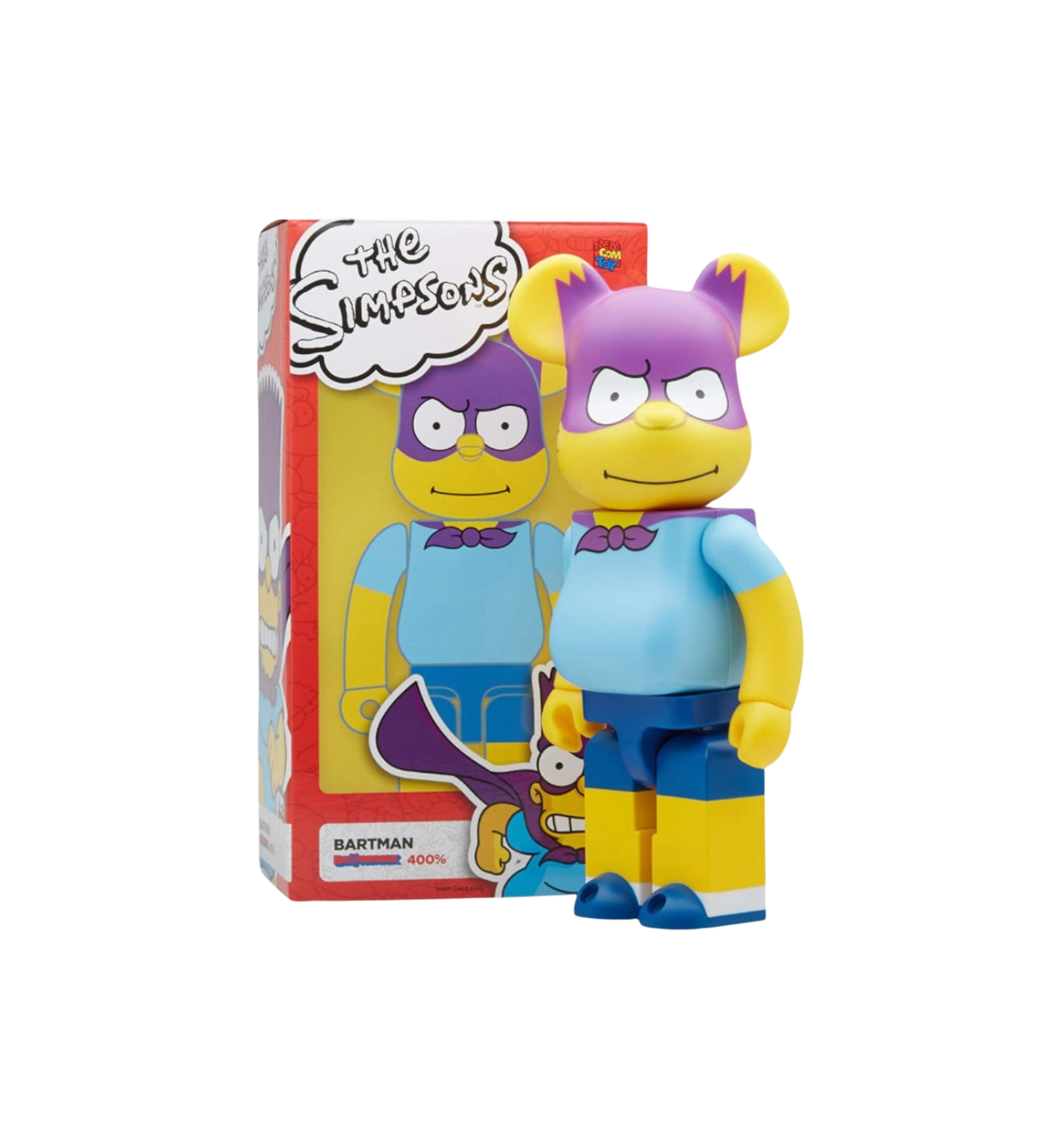 BE@RBRICK The Simpsons Bartman 400% Yellow packaging detail at Stashed UAE