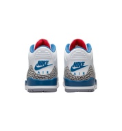 Air Jordan 3 Retro True Blue 2026 heel view at Stashed UAE