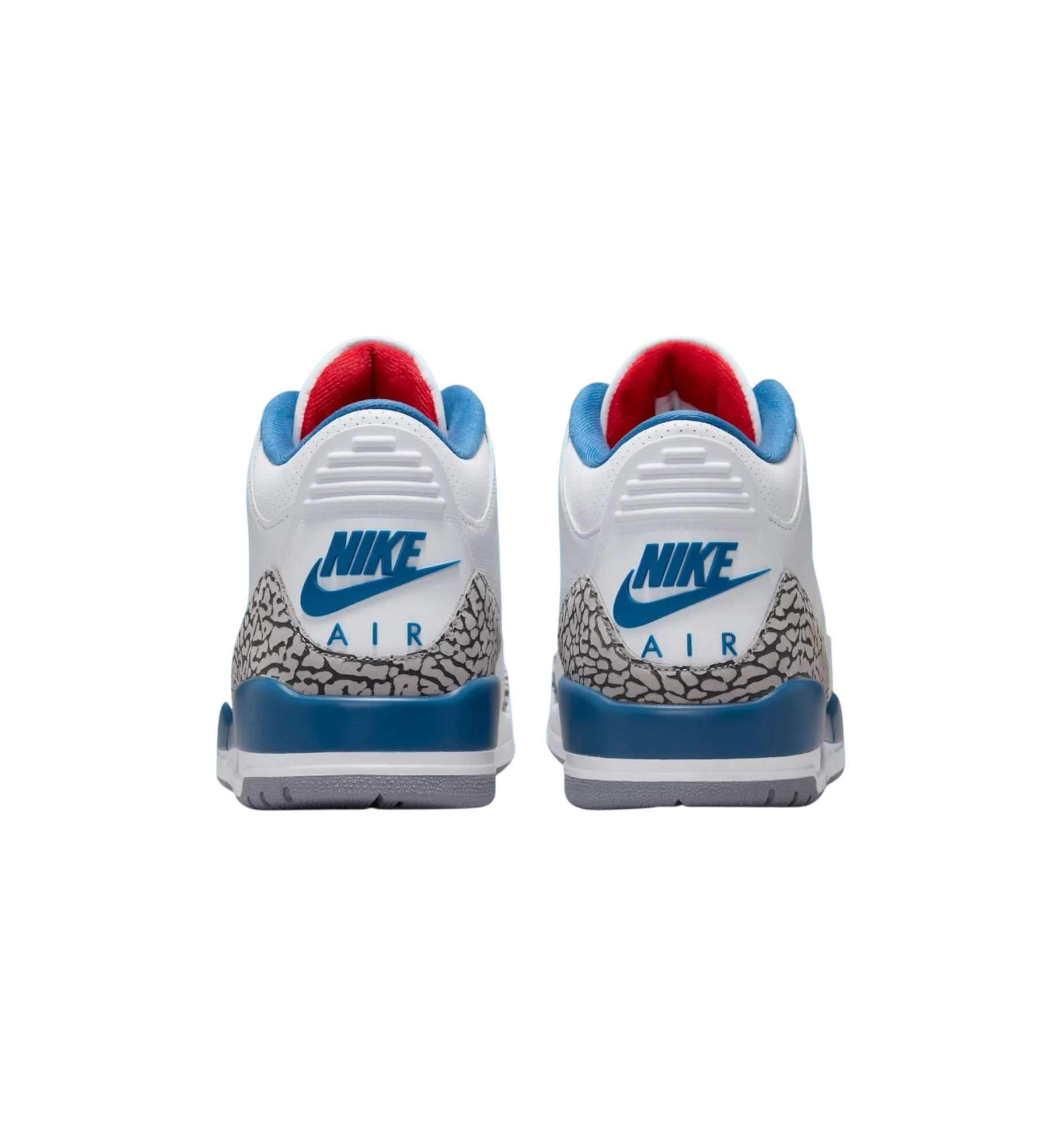 Air Jordan 3 Retro True Blue 2026 heel view at Stashed UAE