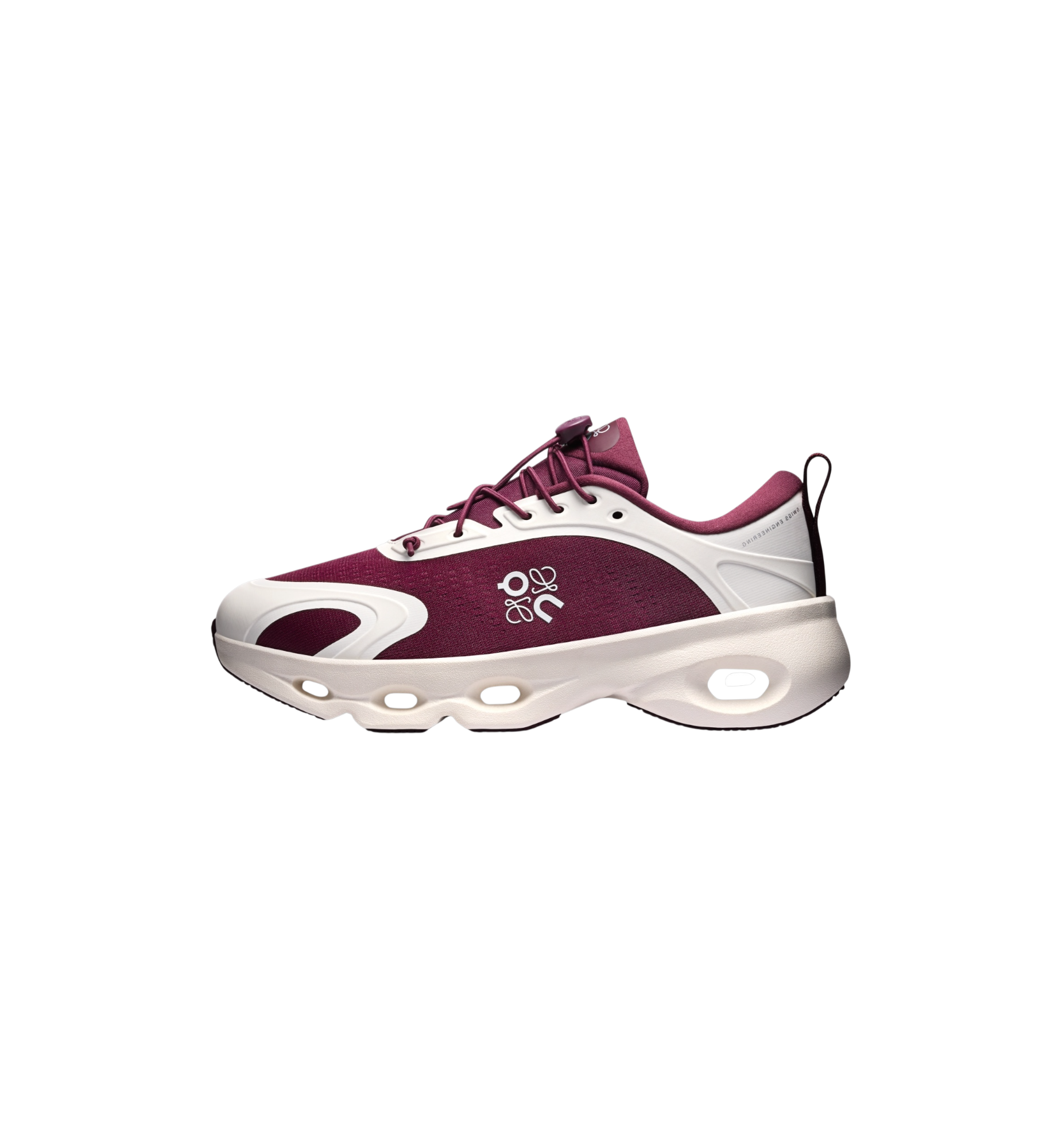 On Running Cloudsolo "LOEWE Burgundy/Eggshell"