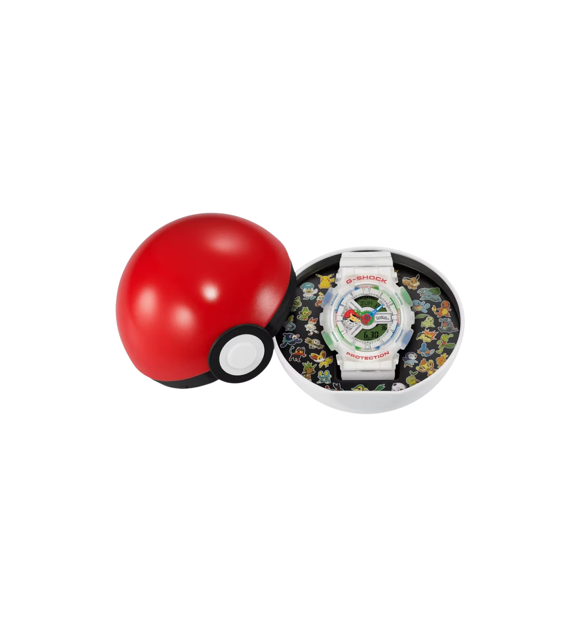 Casio G-Shock x Pokemon 30th Anniversary packaging detail at Stashed UAE