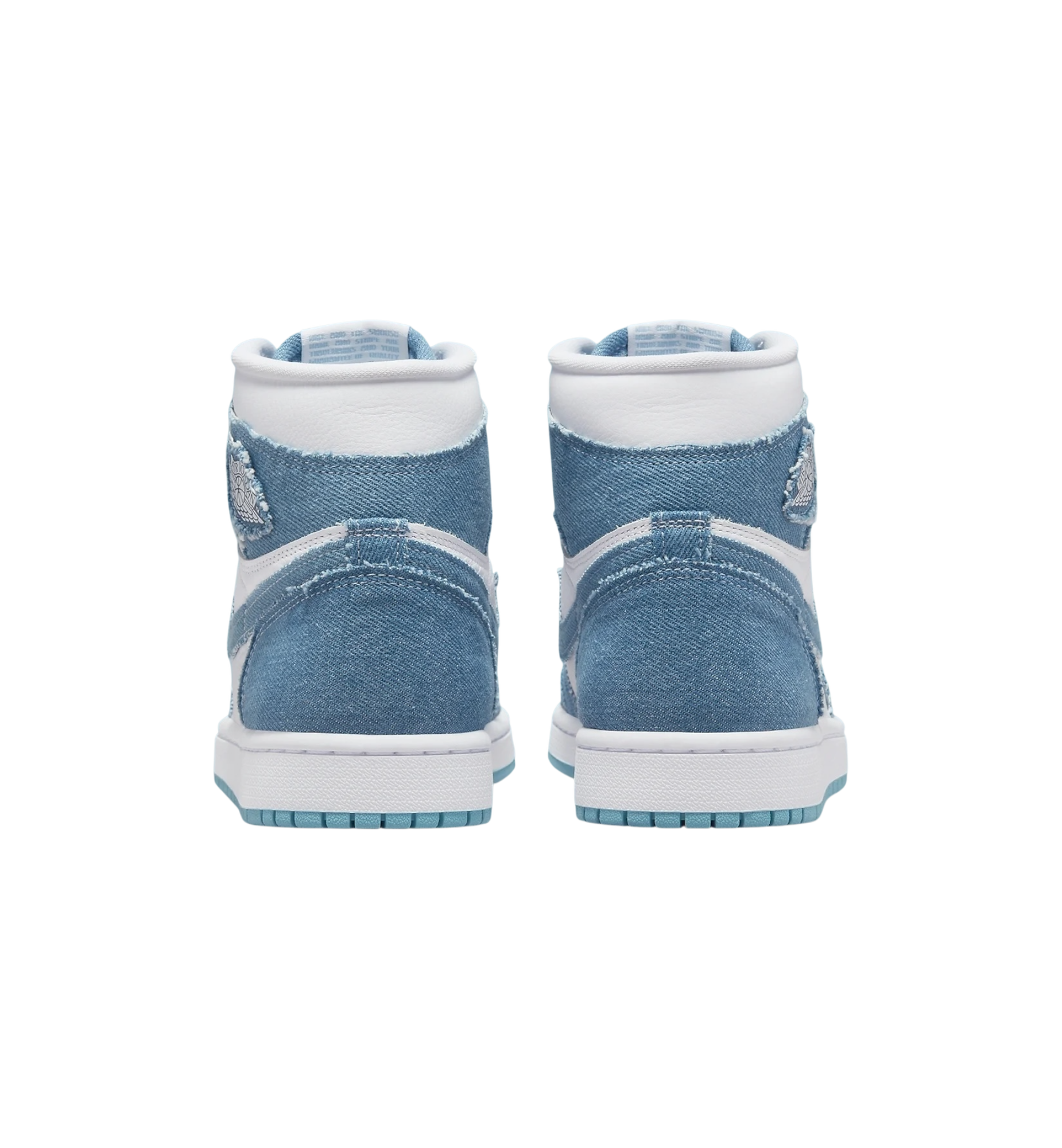 Air Jordan 1 Retro High OG Denim heel view at Stashed UAE