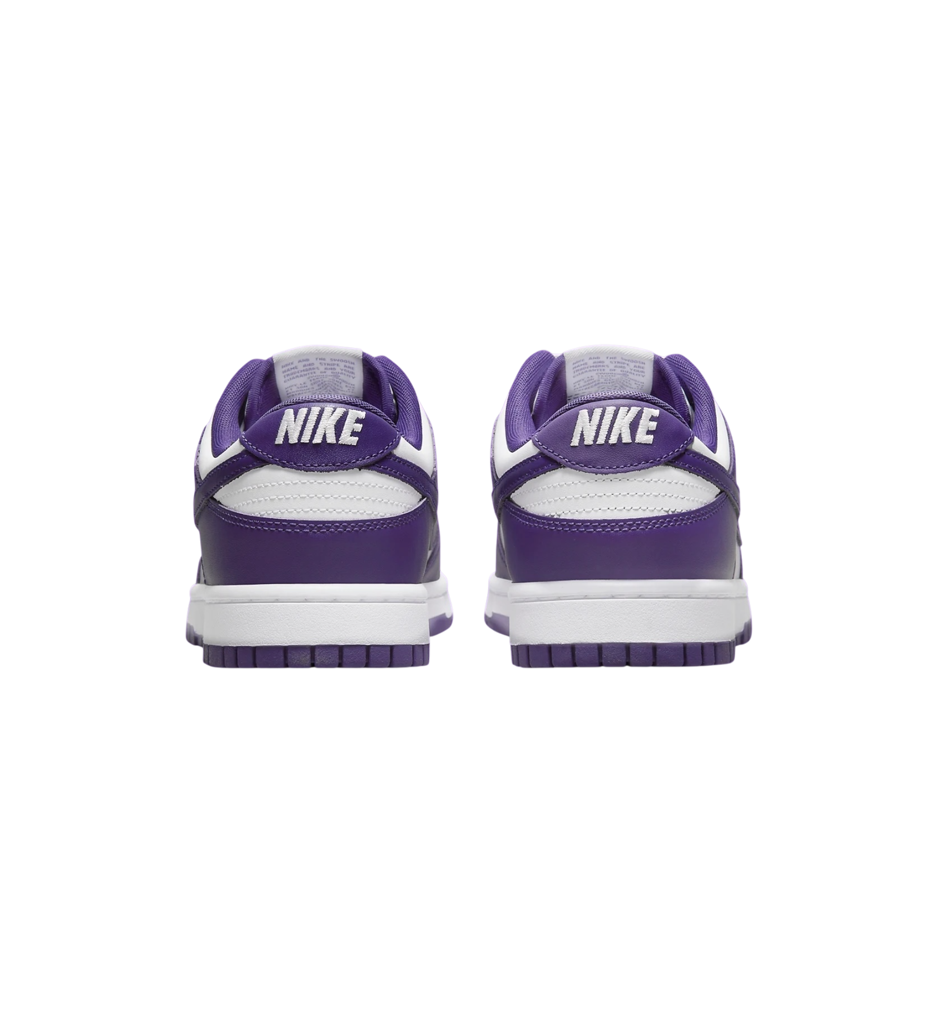 Nike Dunk Low Championship Court Purple heel view at Stashed UAE