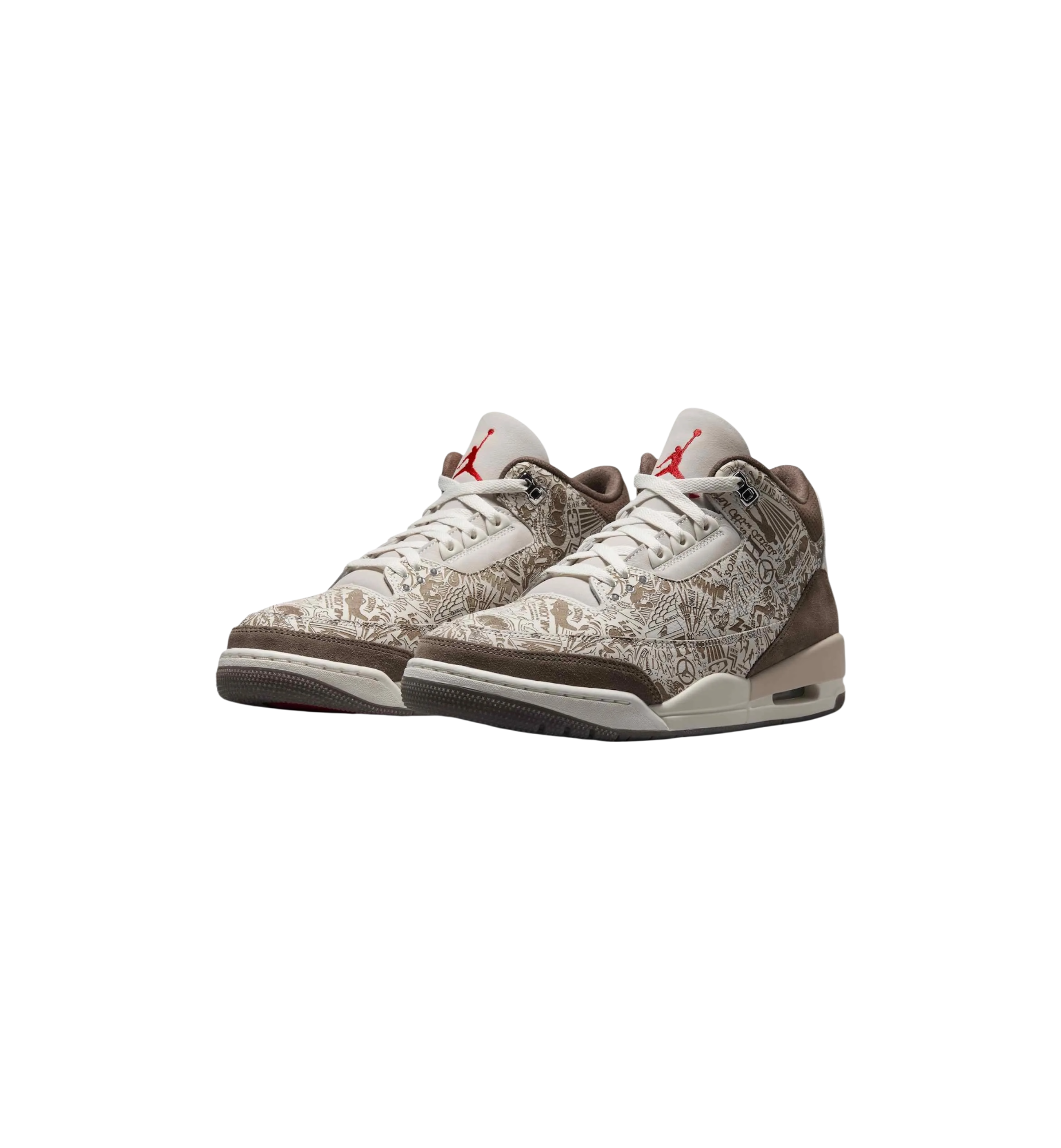 Air Jordan 3 Retro Laser Palomino pair at Stashed UAE