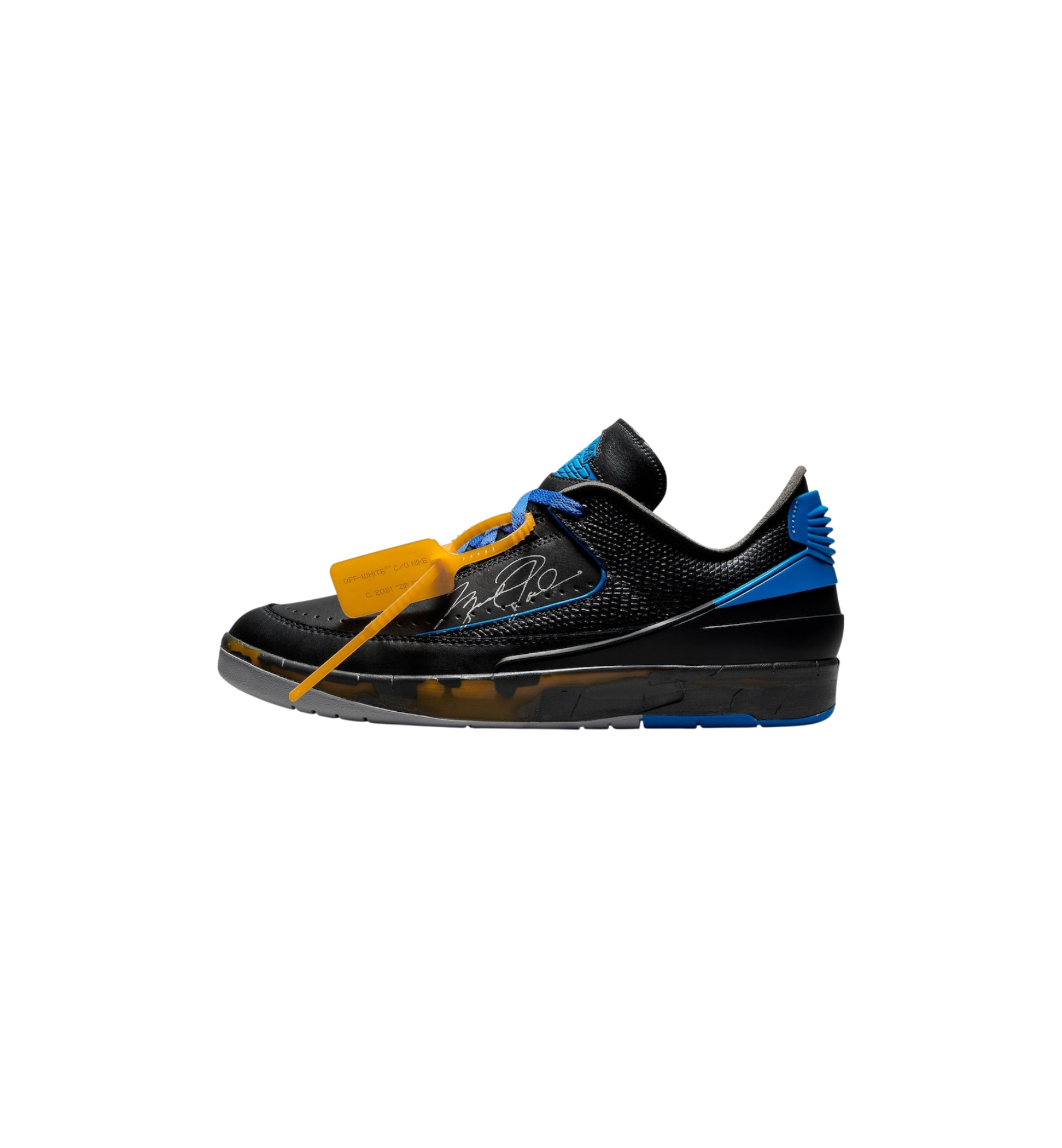 Air Jordan 2 Retro Low SP Off-White Black Blue at Stashed UAE