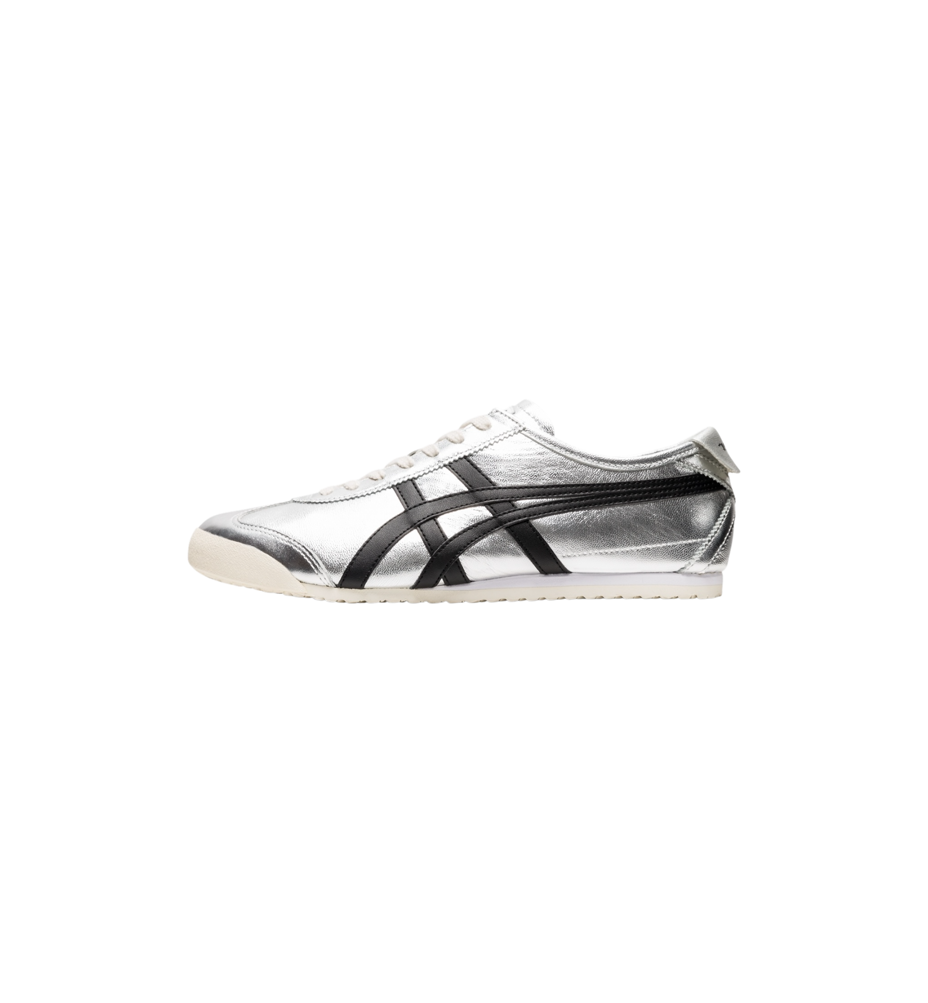 Onitsuka Tiger Mexico 66 Pure Silver Black at Stashed UAE
