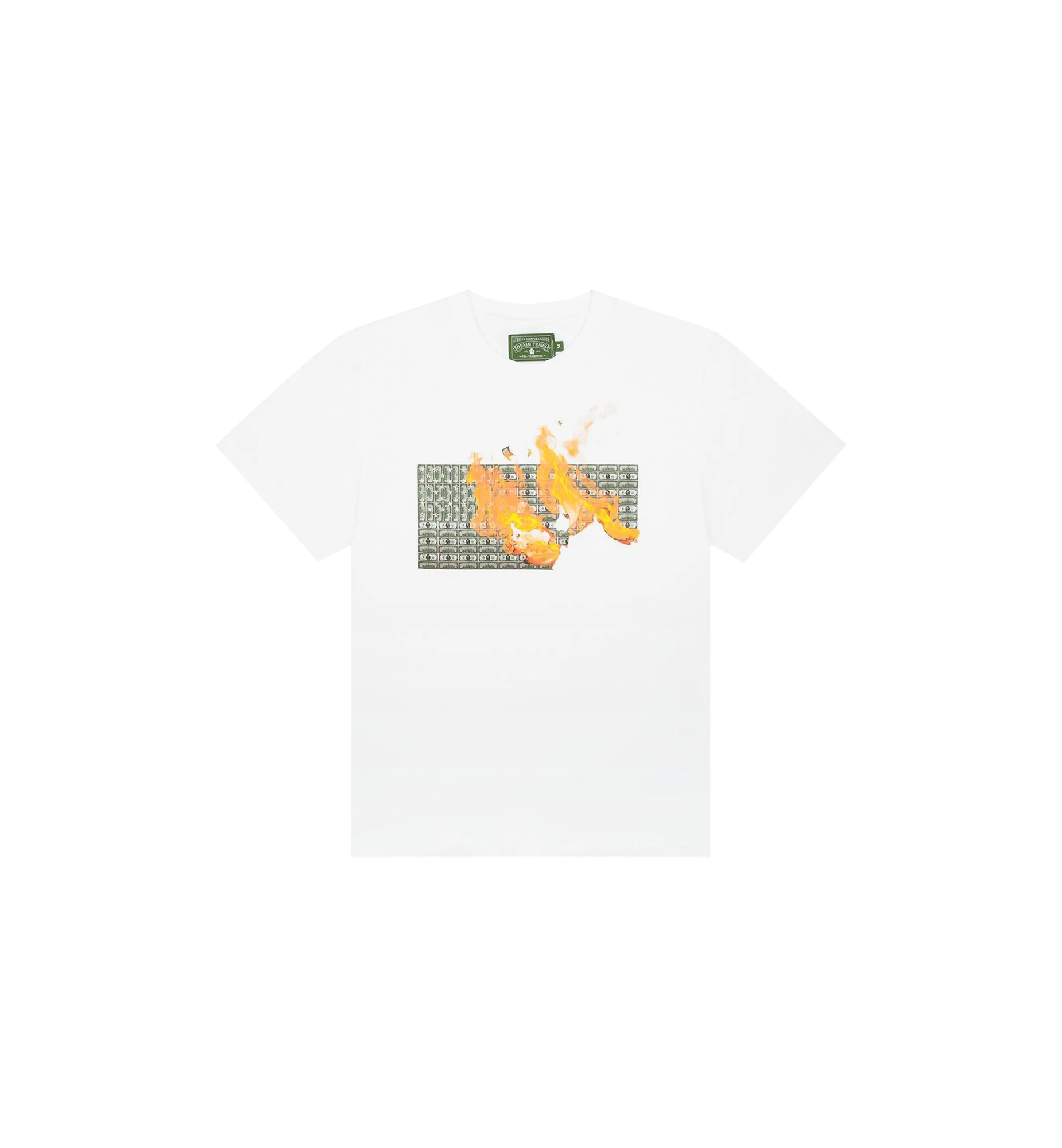 Denim Tears Burn It Tee "White"