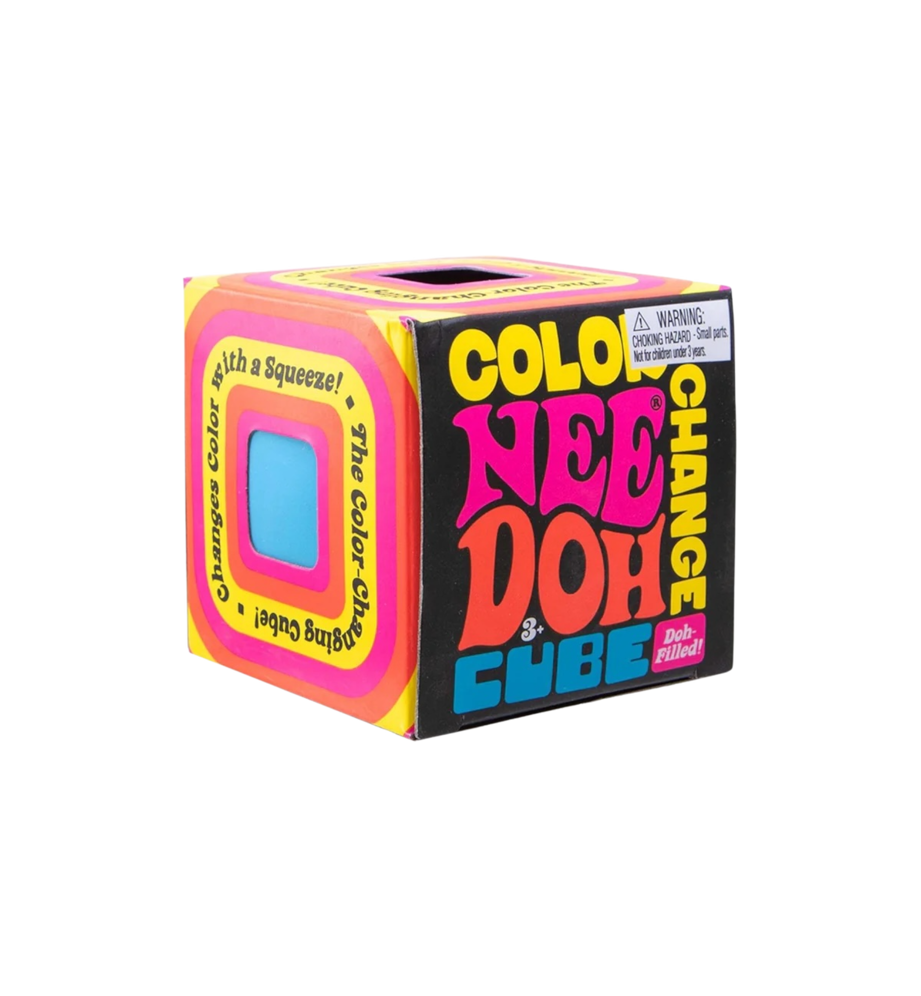 NeeDoh Color Changing Cube Squishy Fidget Toy "Blue"