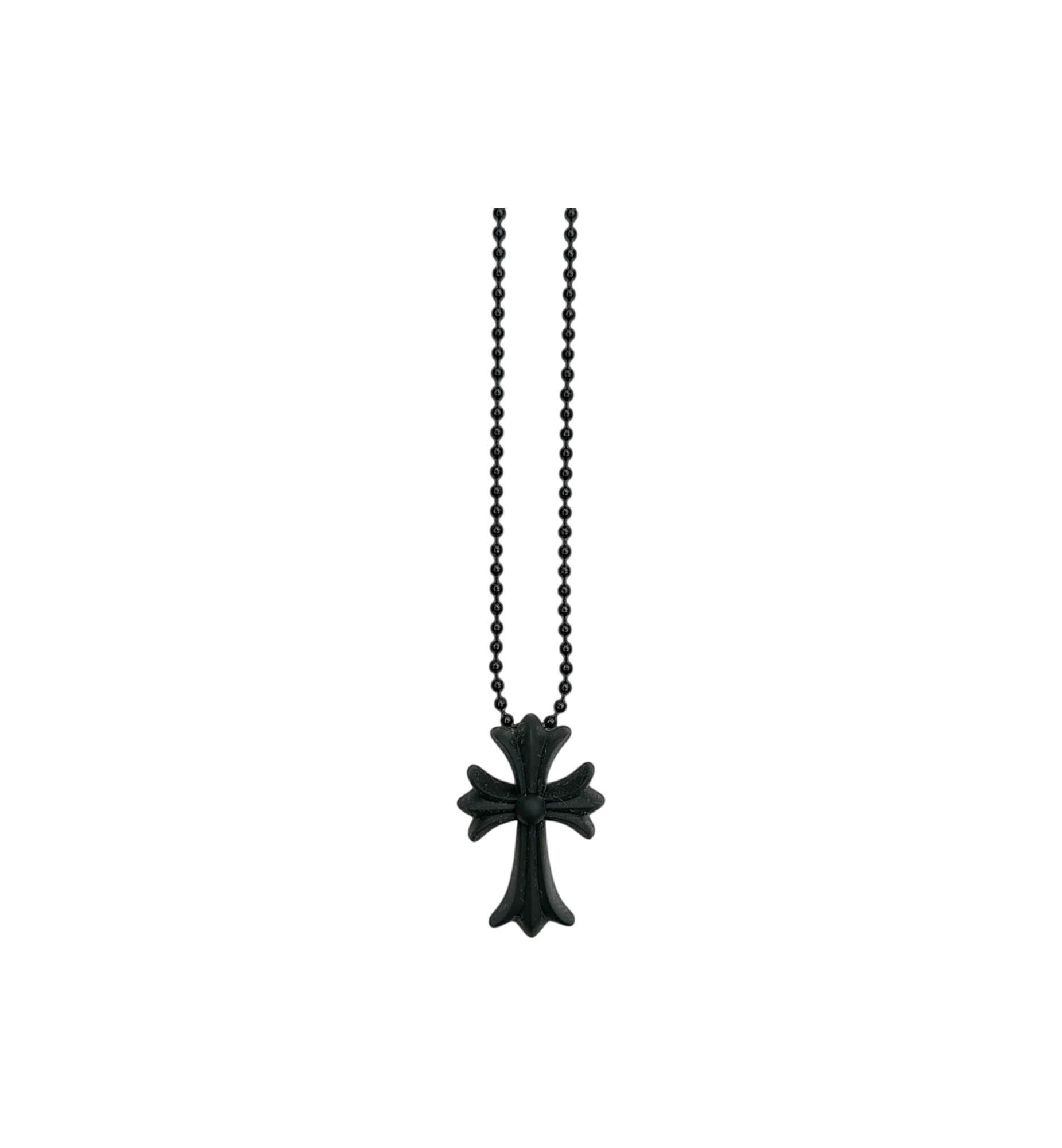 Chrome Hearts Cross Silicone Necklace "Black"