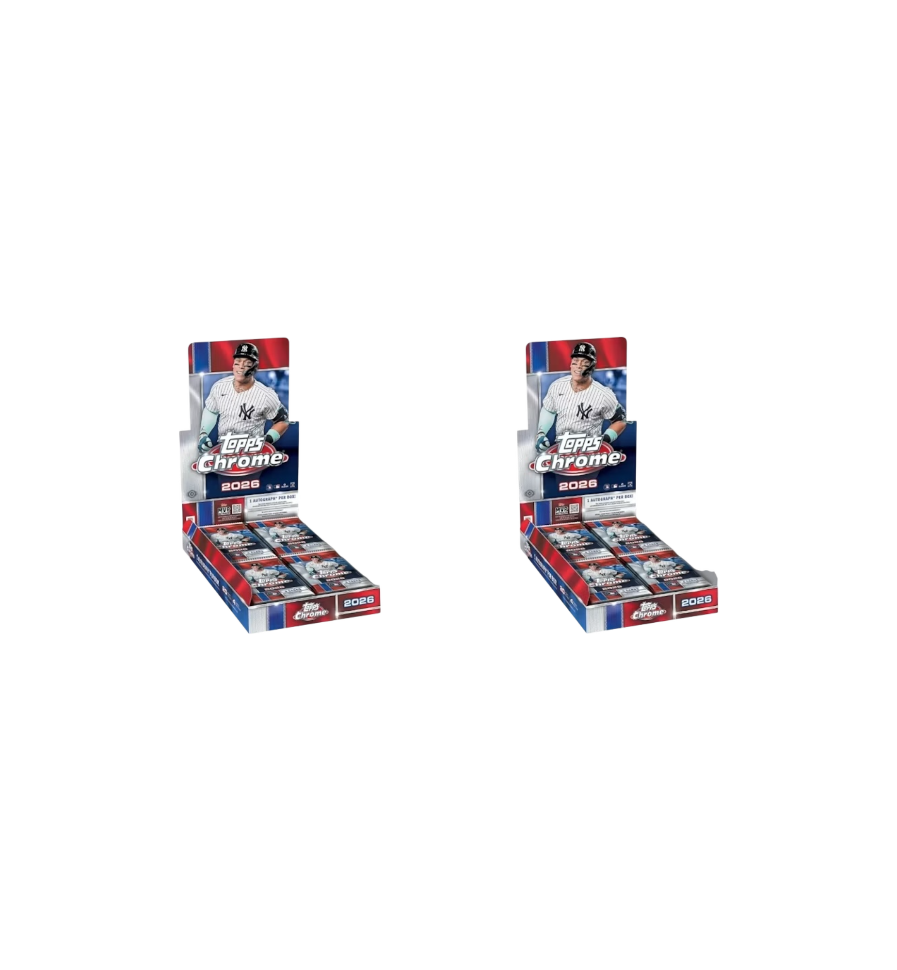 2026 Topps Chrome Baseball Hobby Box 2 Boxes at Stashed UAE